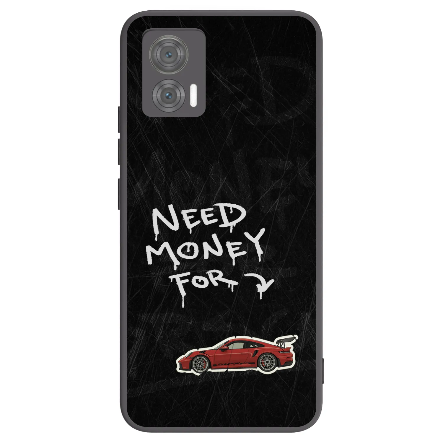 Picasee silikonový černý obal pro Motorola Edge 30 Neo - Track Mode