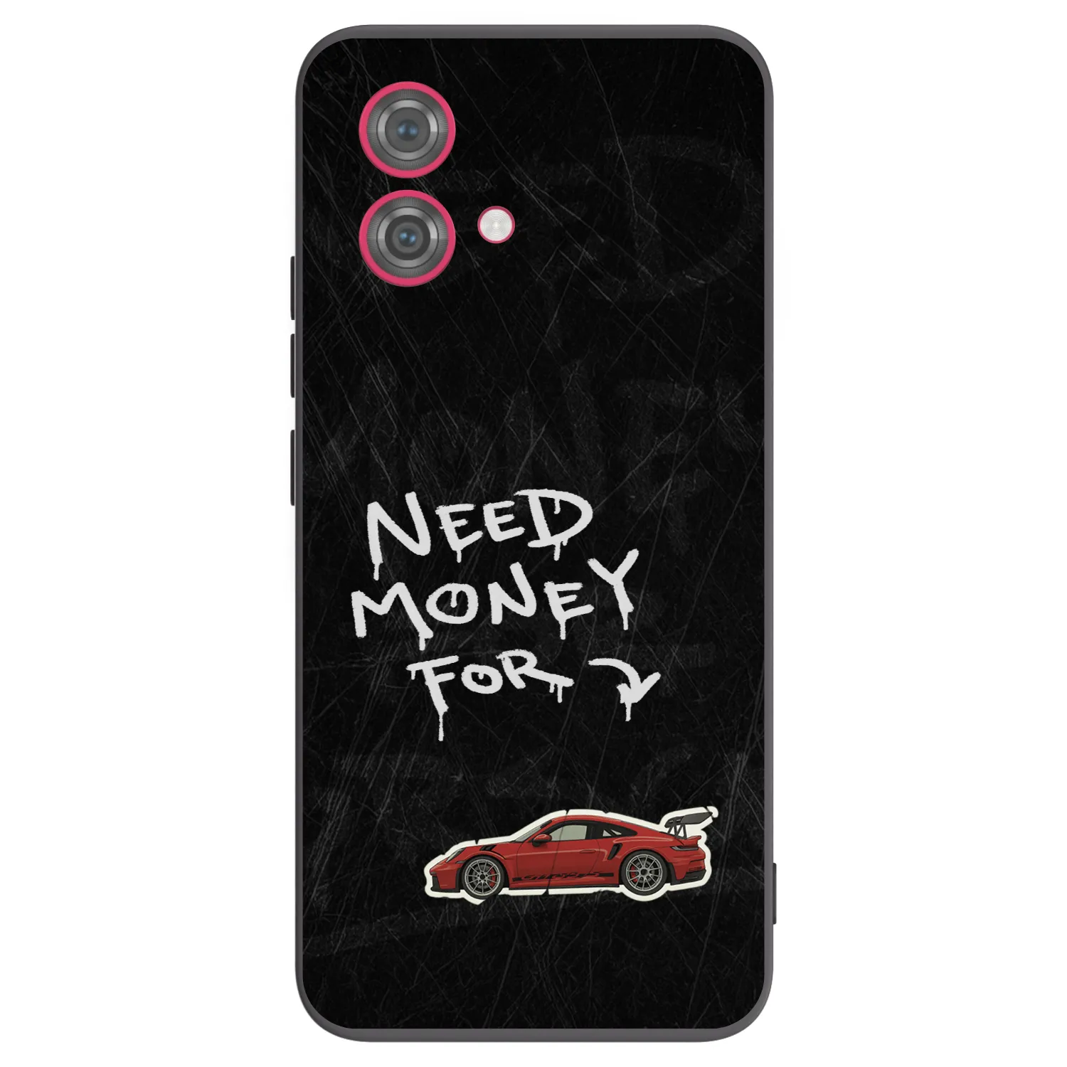 Picasee silikonový černý obal pro Motorola Moto G84 5G - Track Mode