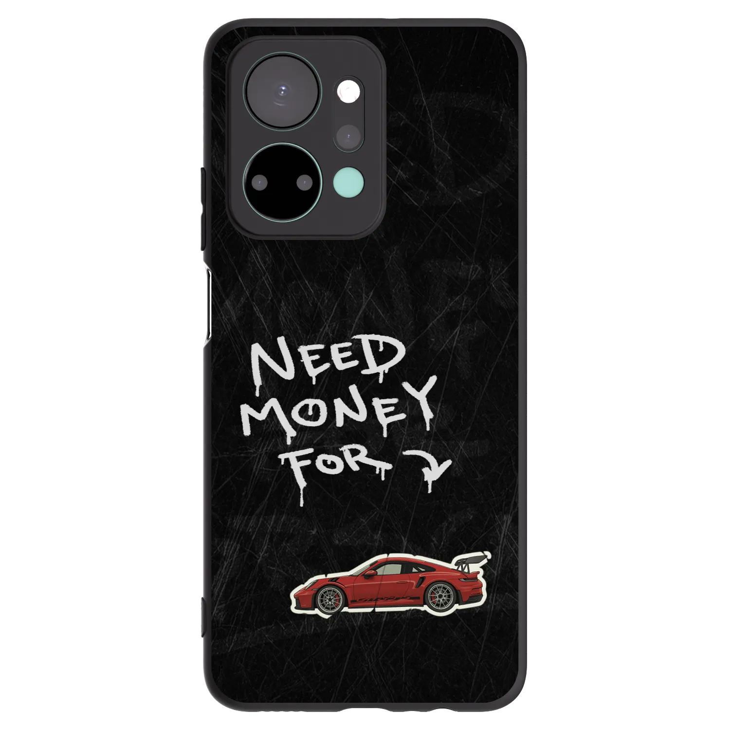 Picasee silikonový černý obal pro Honor X7a - Track Mode