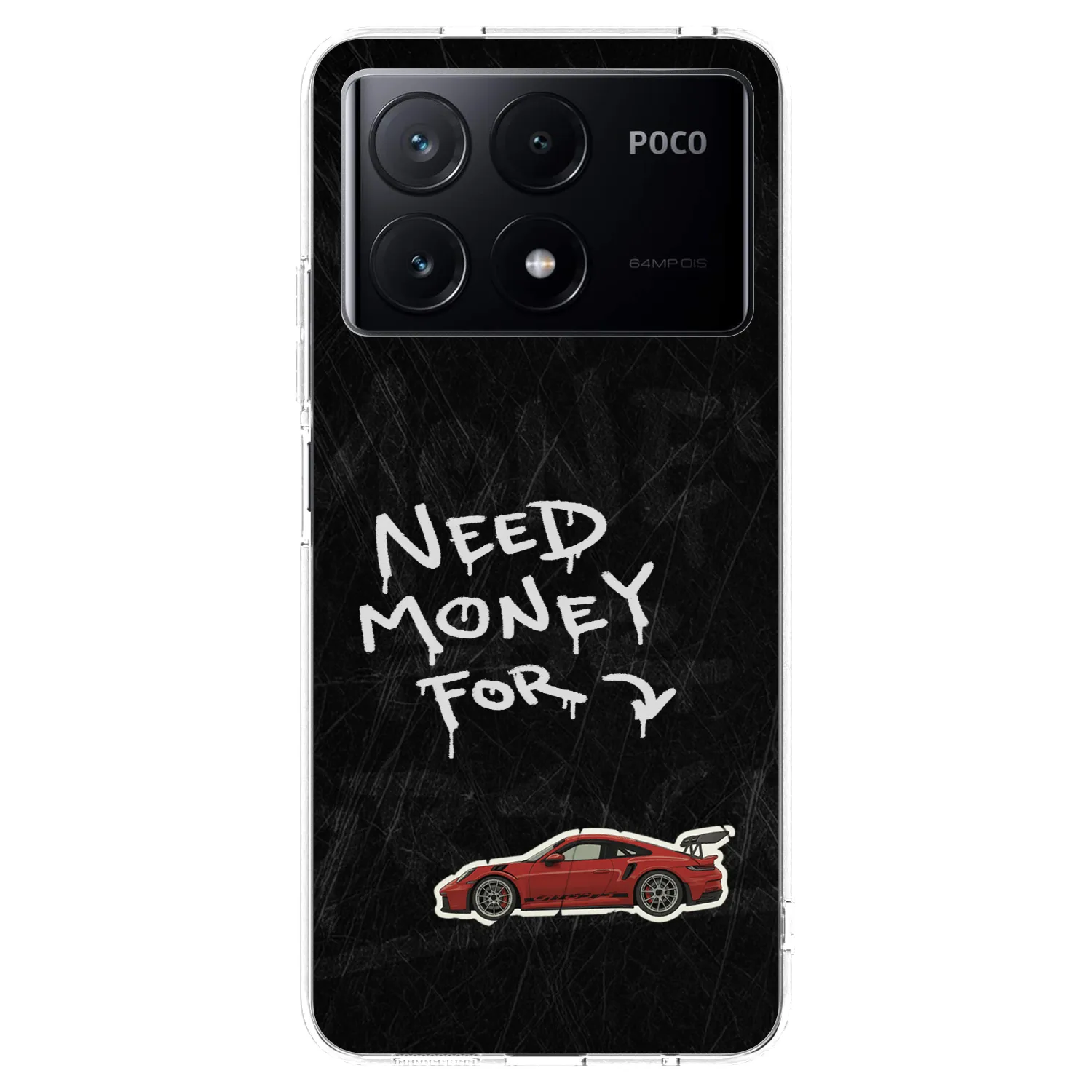 Picasee silikonový průhledný obal pro Xiaomi Poco X6 Pro - Track Mode