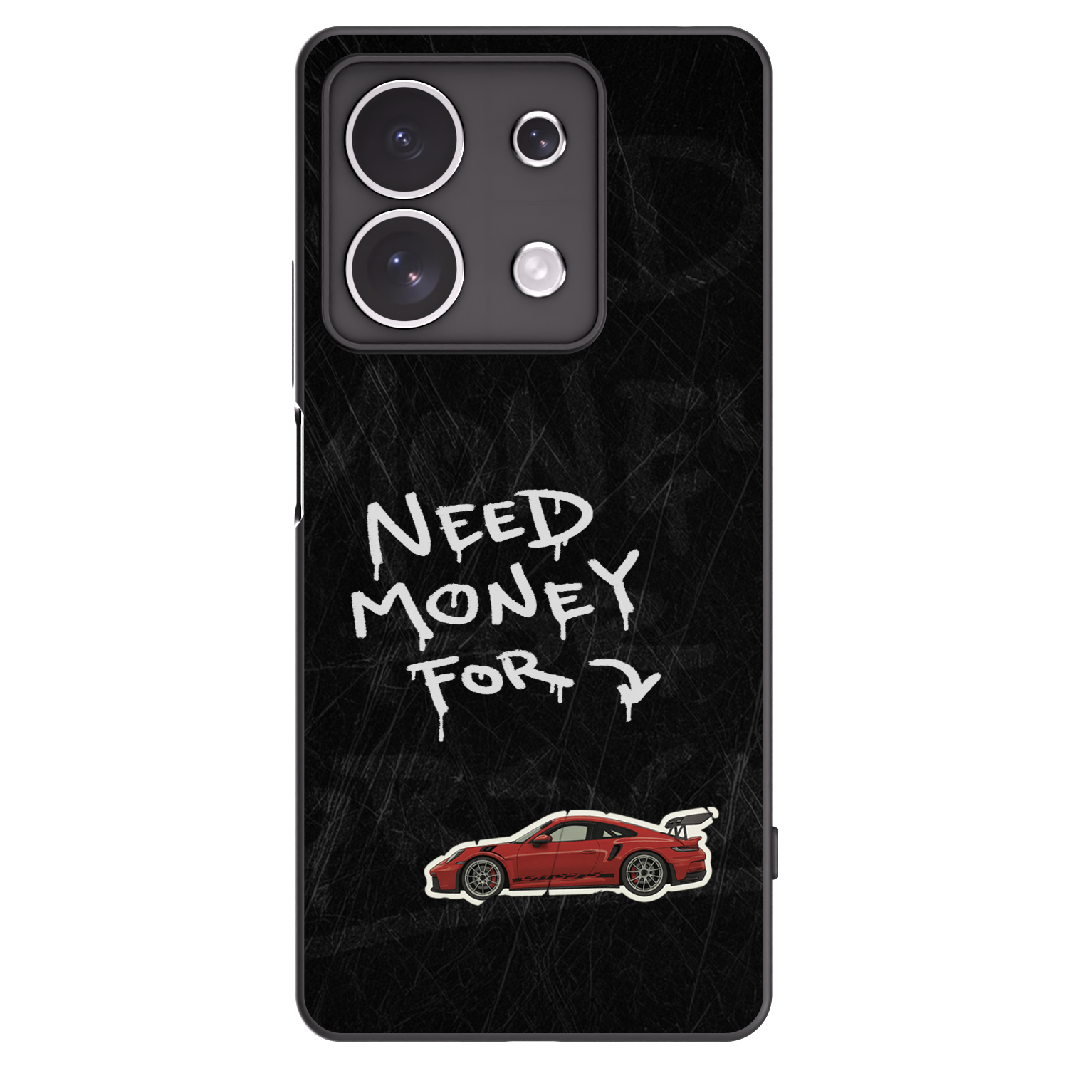 Picasee silikonový černý obal pro Xiaomi Redmi Note 13 4G - Track Mode