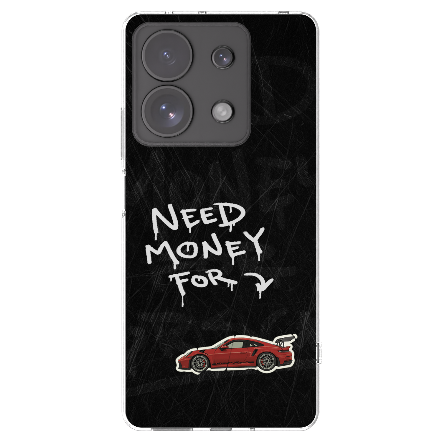 Picasee silikonový průhledný obal pro Xiaomi Redmi Note 13 Pro 4G - Track Mode