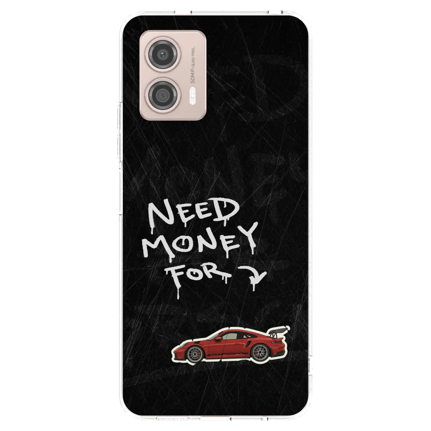 Picasee silikonový průhledný obal pro Motorola Moto G53 5G - Track Mode
