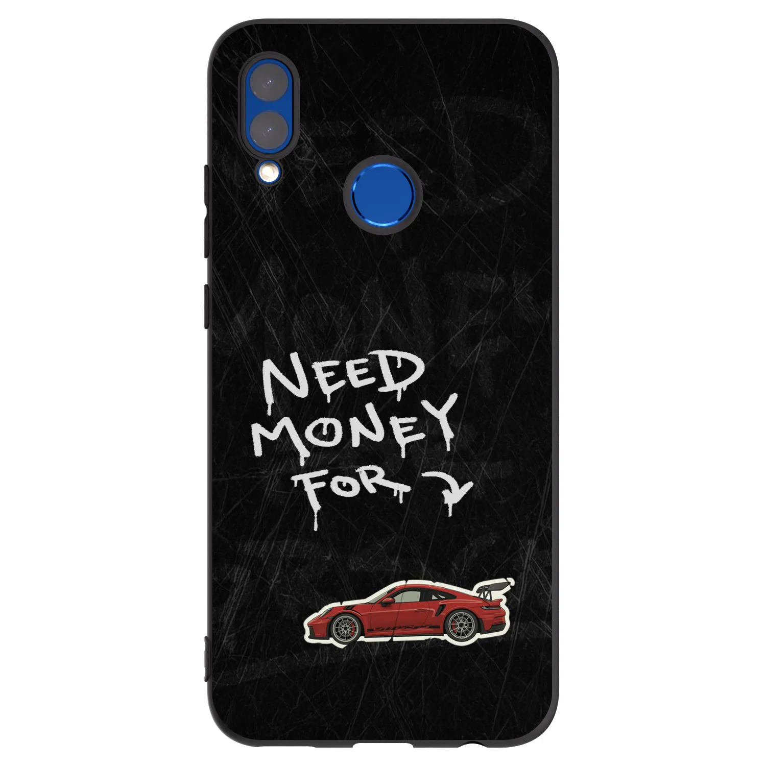 Picasee silikonový černý obal pro Honor 10 Lite - Track Mode