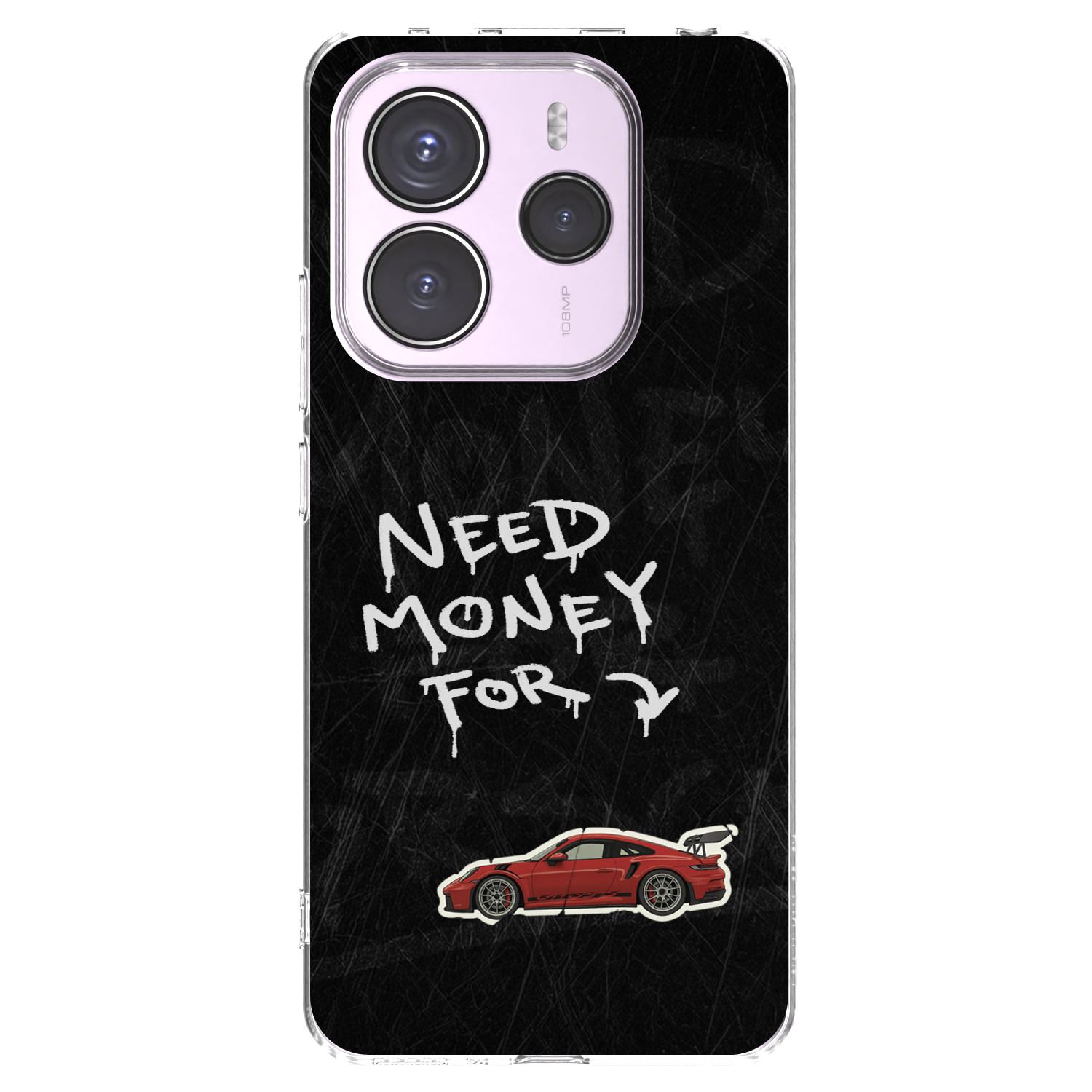 Picasee silikonový průhledný obal pro Xiaomi Redmi Note 14 5G - Track Mode