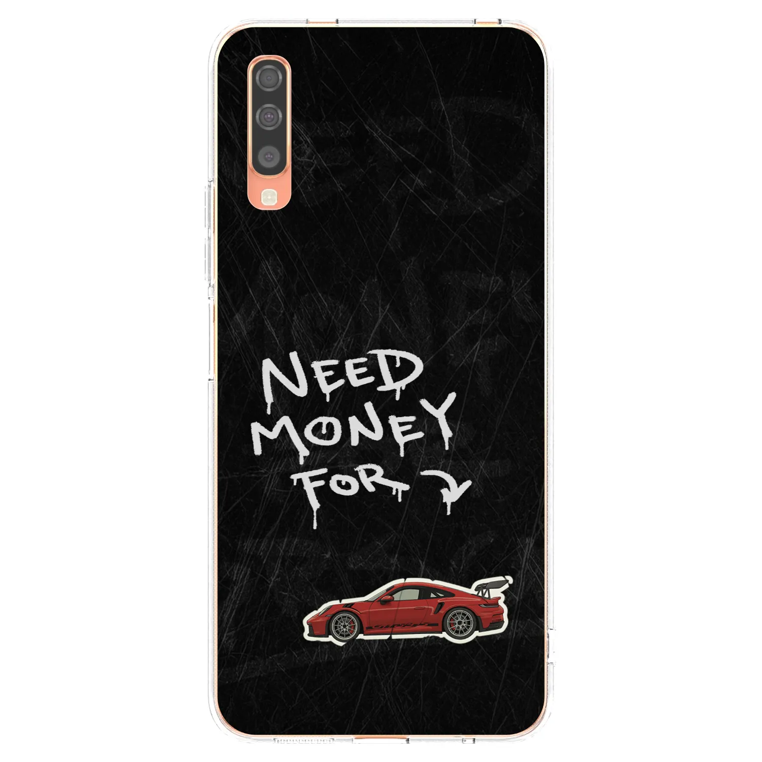 Picasee silikonový průhledný obal pro Samsung Galaxy A70 A705F - Track Mode