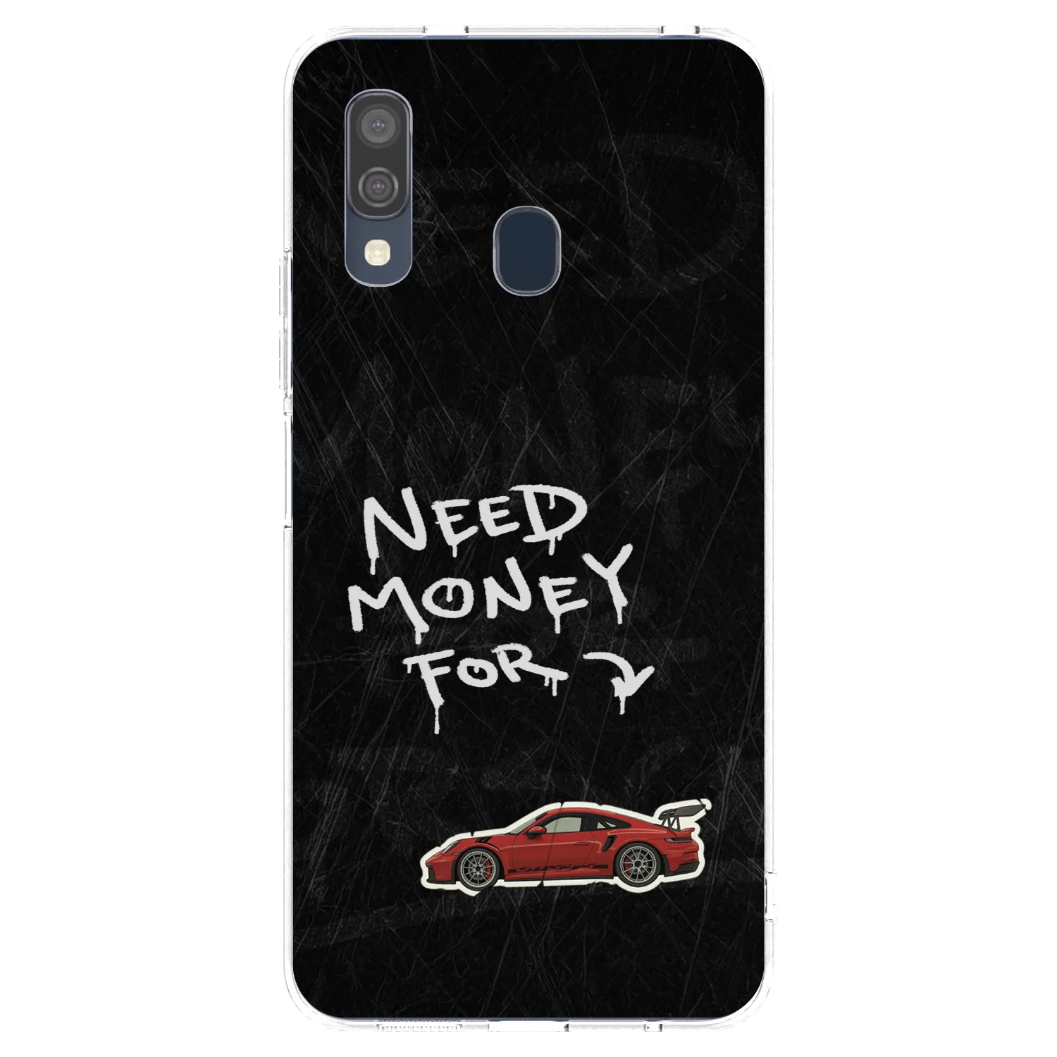 Picasee silikonový průhledný obal pro Samsung Galaxy A40 A405F - Track Mode