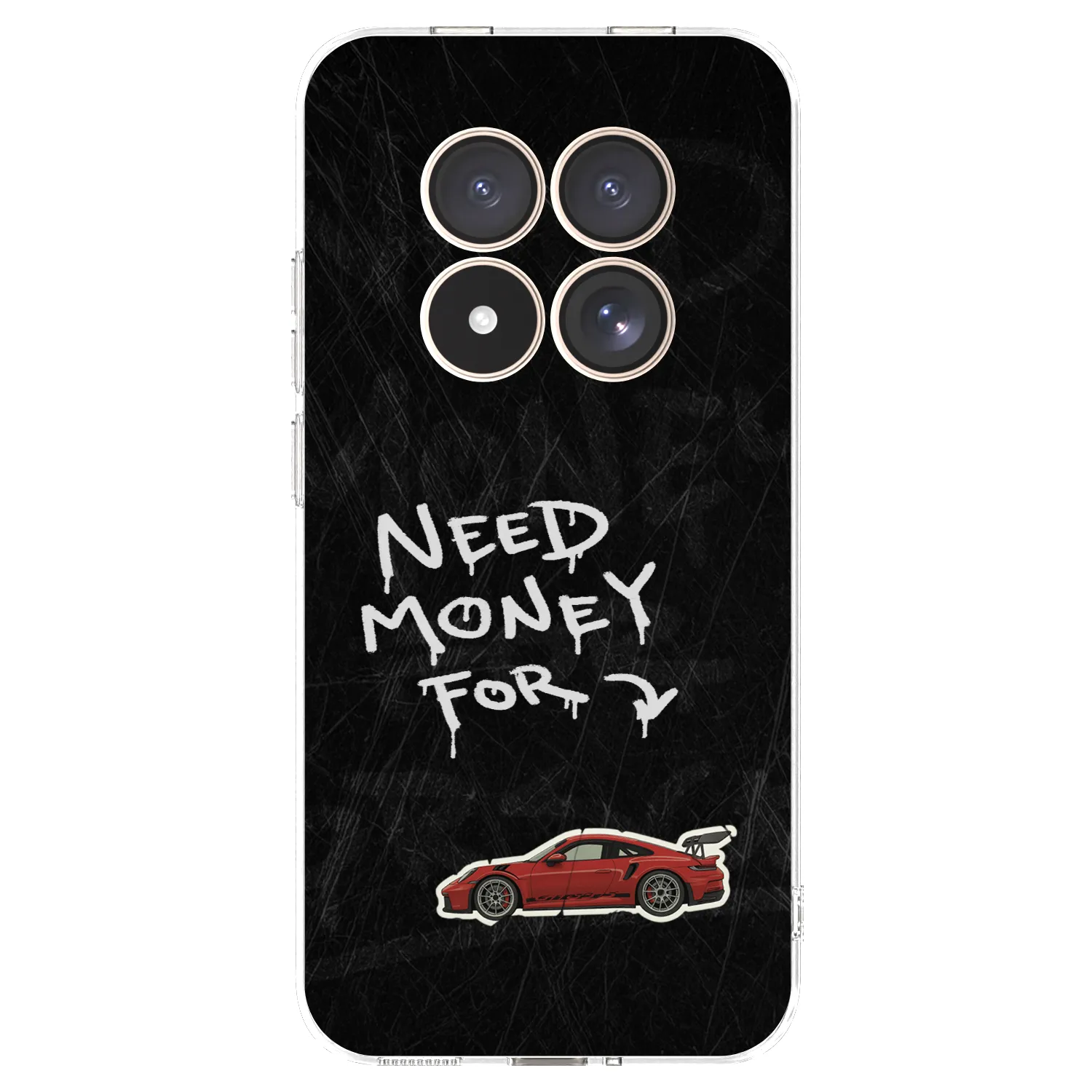 Picasee silikonový průhledný obal pro Xiaomi Redmi Note 15 Pro 4G - Track Mode