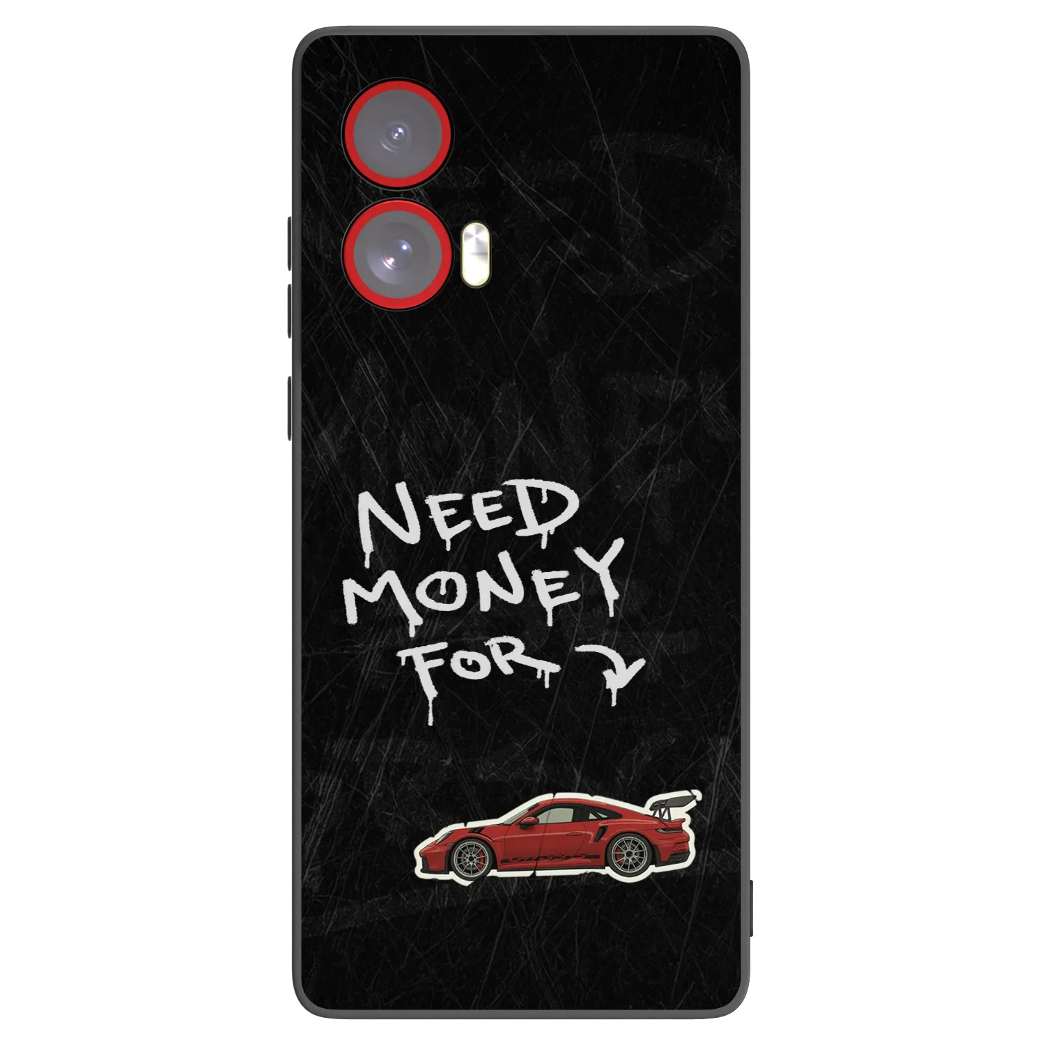 Picasee silikonový černý obal pro Motorola Edge 50 Fusion - Track Mode