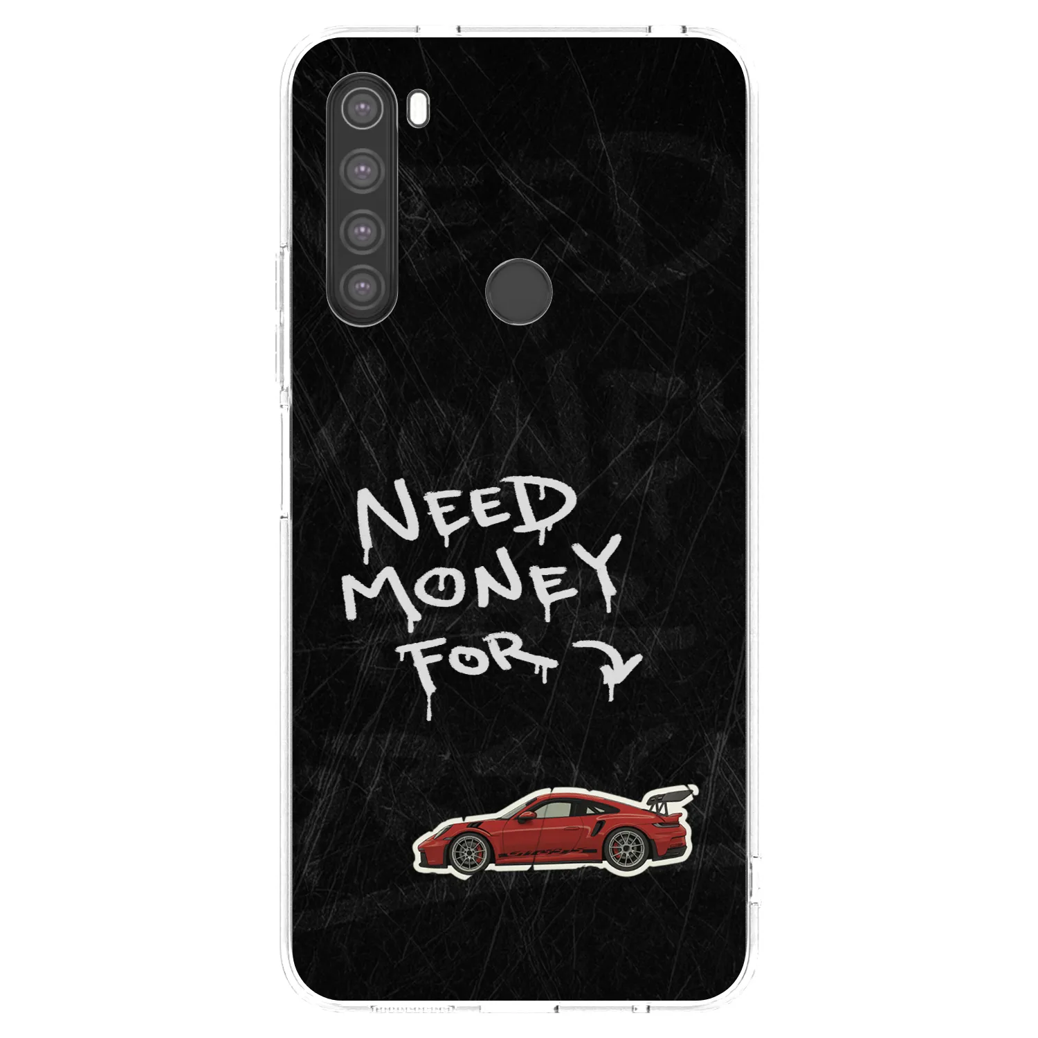 Picasee silikonový průhledný obal pro Xiaomi Redmi Note 8 - Track Mode
