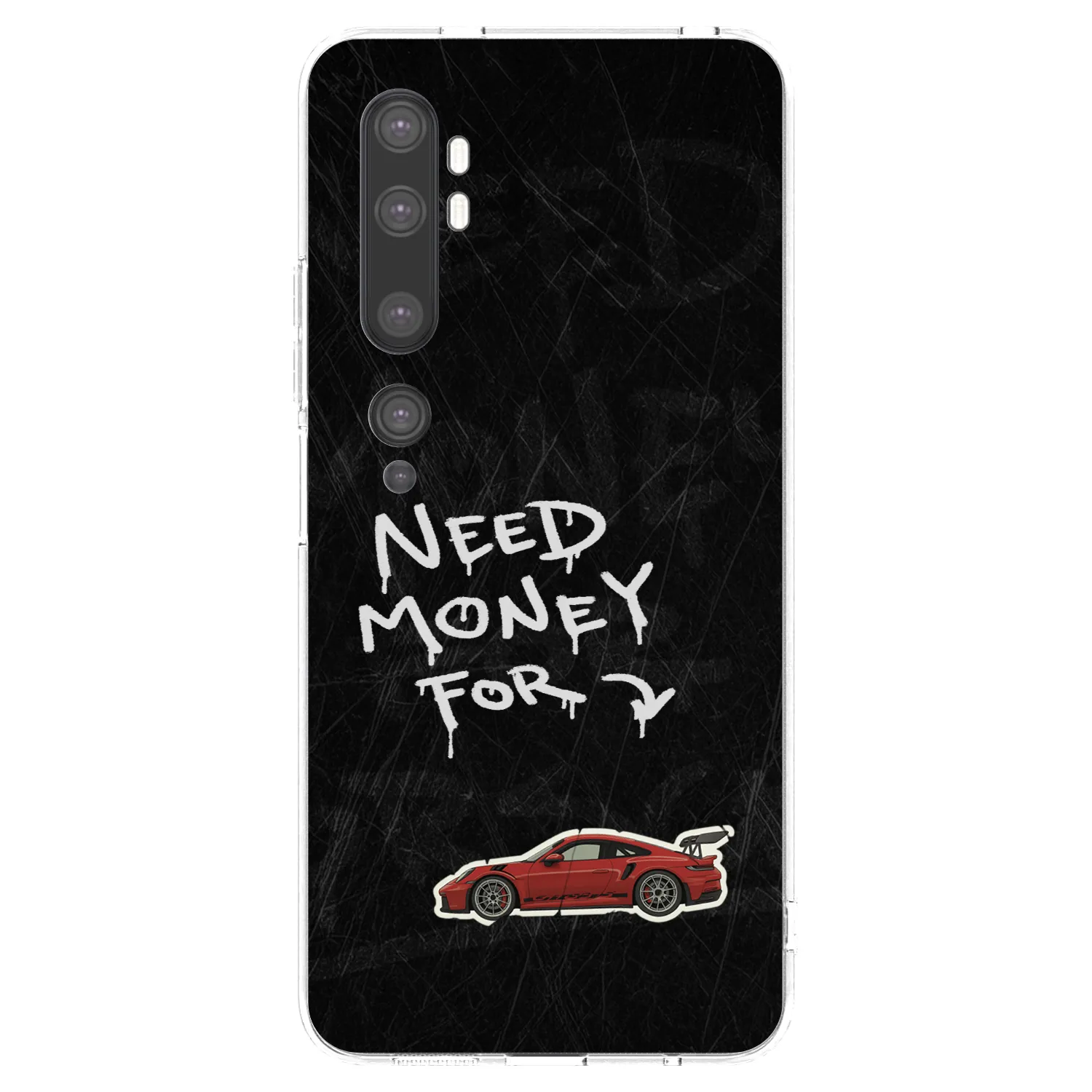 Picasee silikonový průhledný obal pro Xiaomi Mi Note 10 (Pro) - Track Mode
