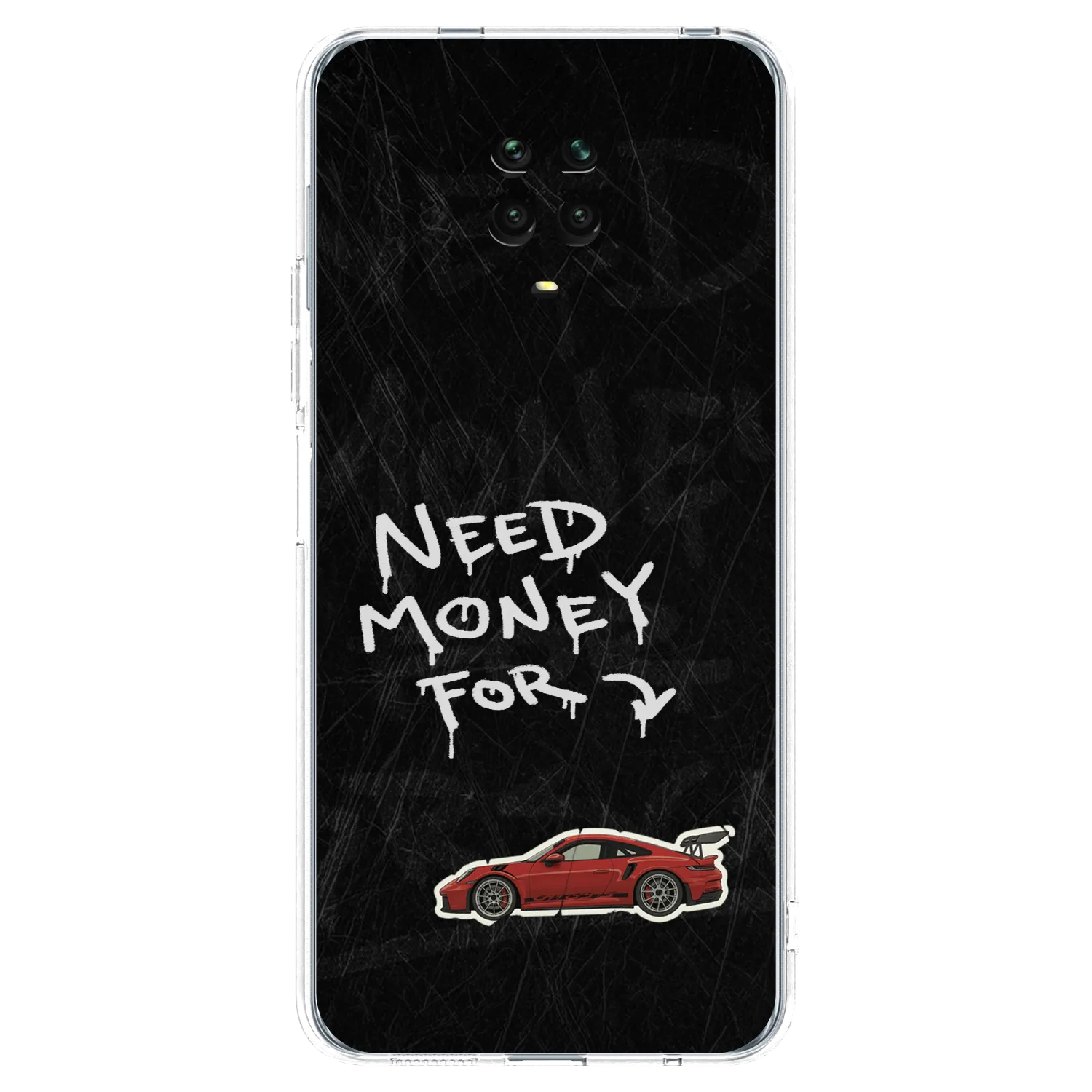 Picasee silikonový průhledný obal pro Xiaomi Redmi Note 9 Pro - Track Mode