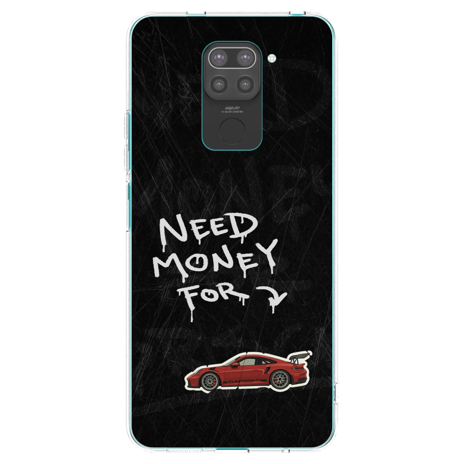 Picasee silikonový černý obal pro Xiaomi Redmi Note 9 - Track Mode