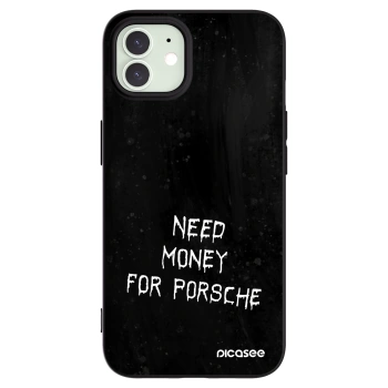 Picasee silikonový černý obal pro Apple iPhone 12 - Black Fuel