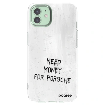 Picasee silikonový průhledný obal pro Apple iPhone 12 - White Fuel