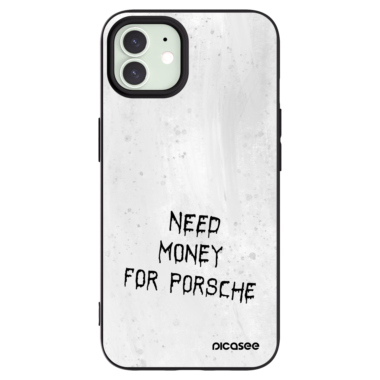 Picasee silikonový černý obal pro Apple iPhone 12 - White Fuel