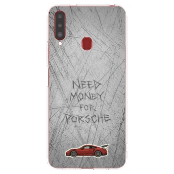 Picasee silikonový průhledný obal pro Samsung Galaxy A20s - Garage Scratch