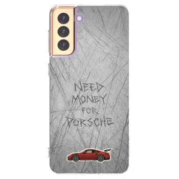 Picasee silikonový průhledný obal pro Samsung Galaxy S21+ 5G G996F - Garage Scratch