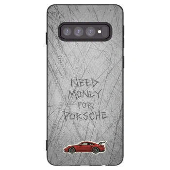 Picasee silikonový černý obal pro Samsung Galaxy S10 G973 - Garage Scratch