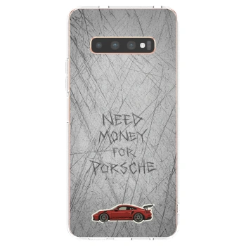 Picasee silikonový průhledný obal pro Samsung Galaxy S10 Plus G975 - Garage Scratch