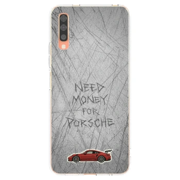 Picasee silikonový průhledný obal pro Samsung Galaxy A70 A705F - Garage Scratch