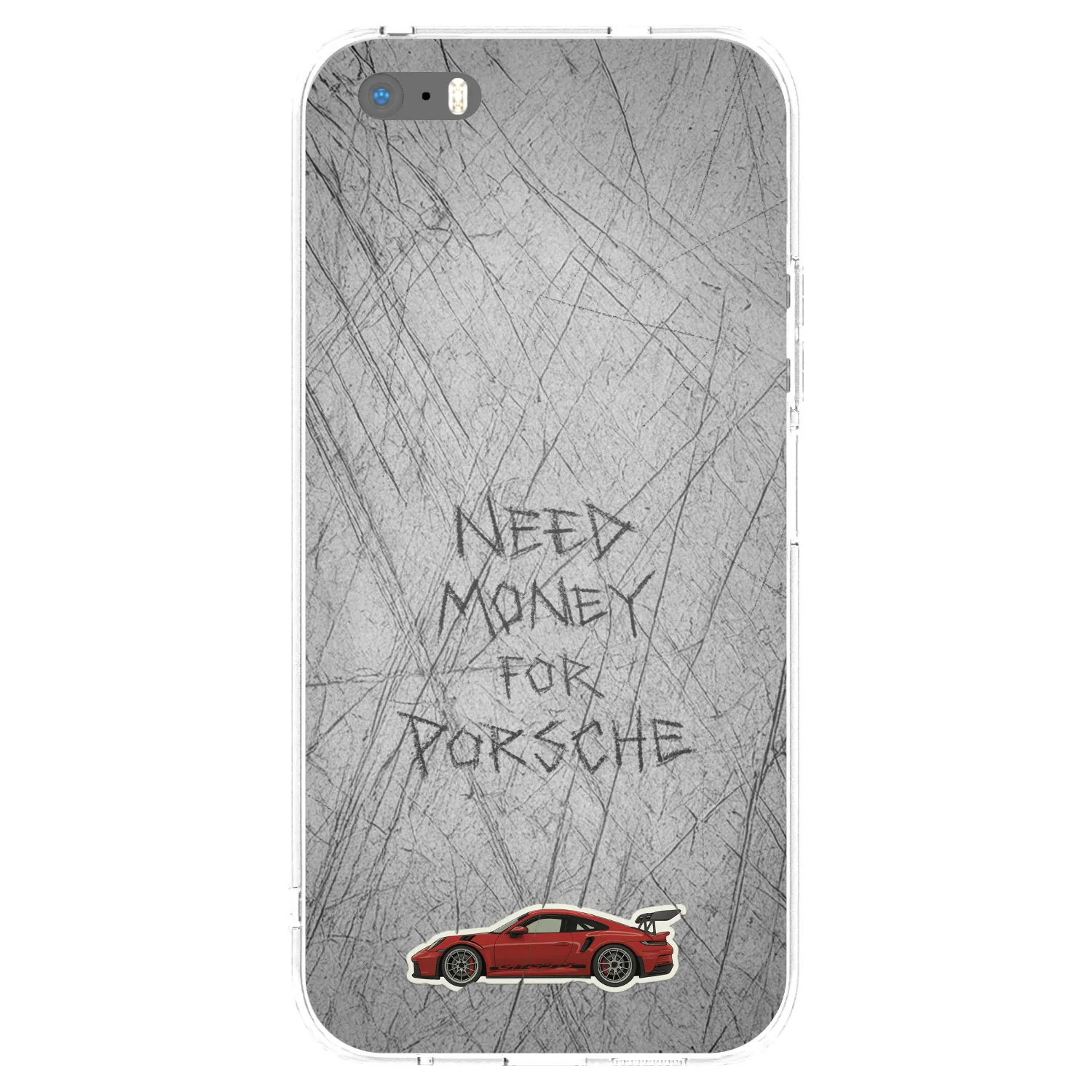 Picasee silikonový průhledný obal pro Apple iPhone 5/5S/SE - Garage Scratch