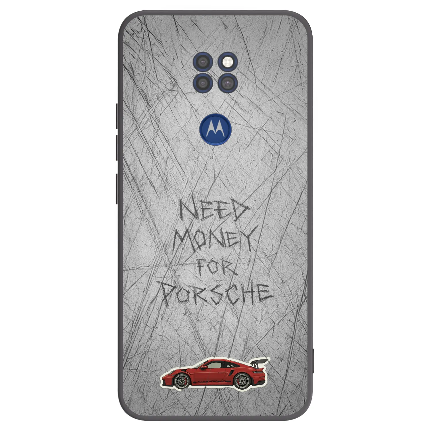 Picasee silikonový černý obal pro Motorola Moto G9 Play - Garage Scratch