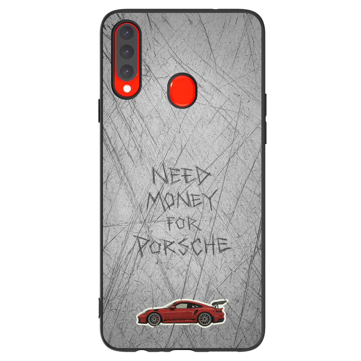 Picasee silikonový černý obal pro Samsung Galaxy A20s - Garage Scratch