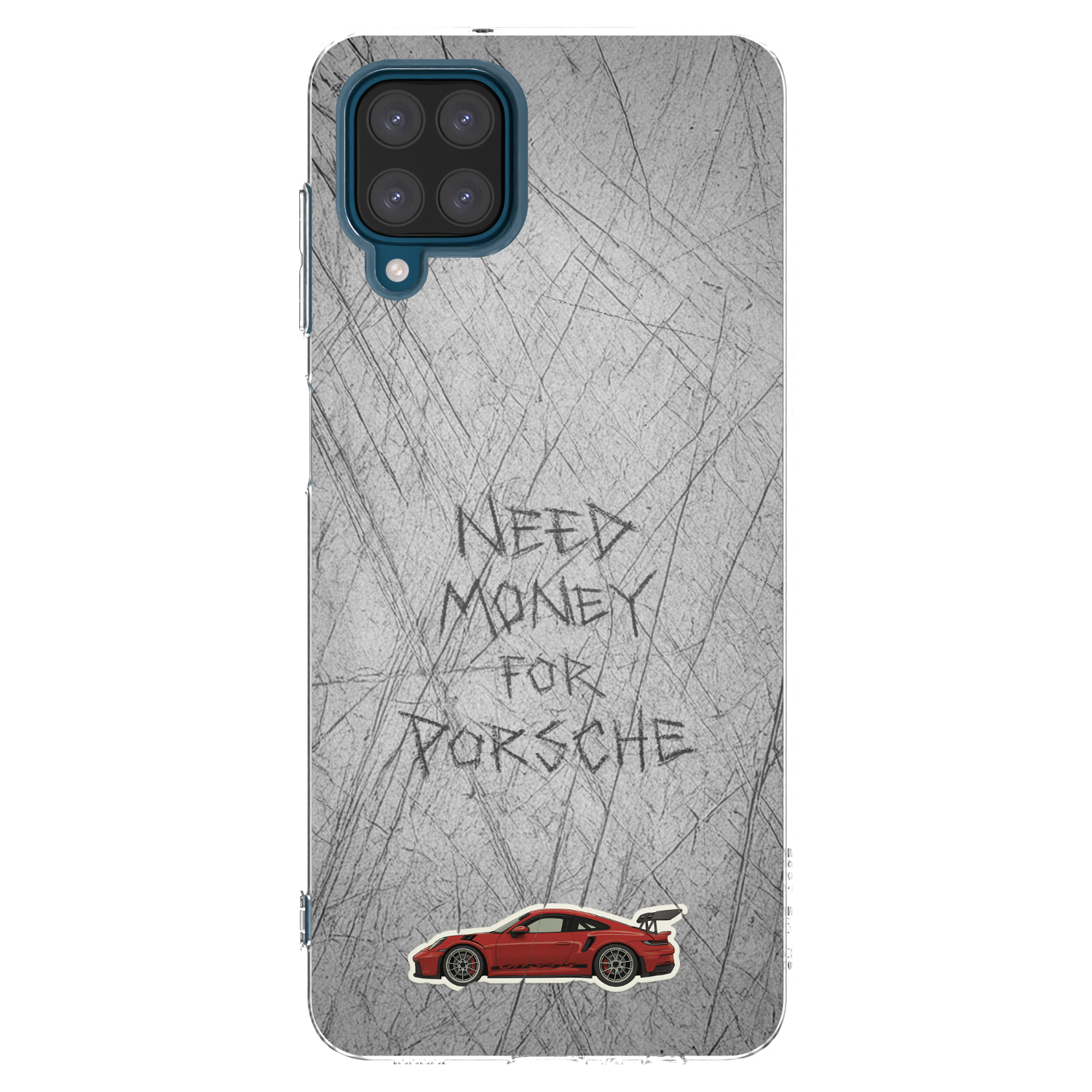 Picasee silikonový průhledný obal pro Samsung Galaxy A12 A125F - Garage Scratch