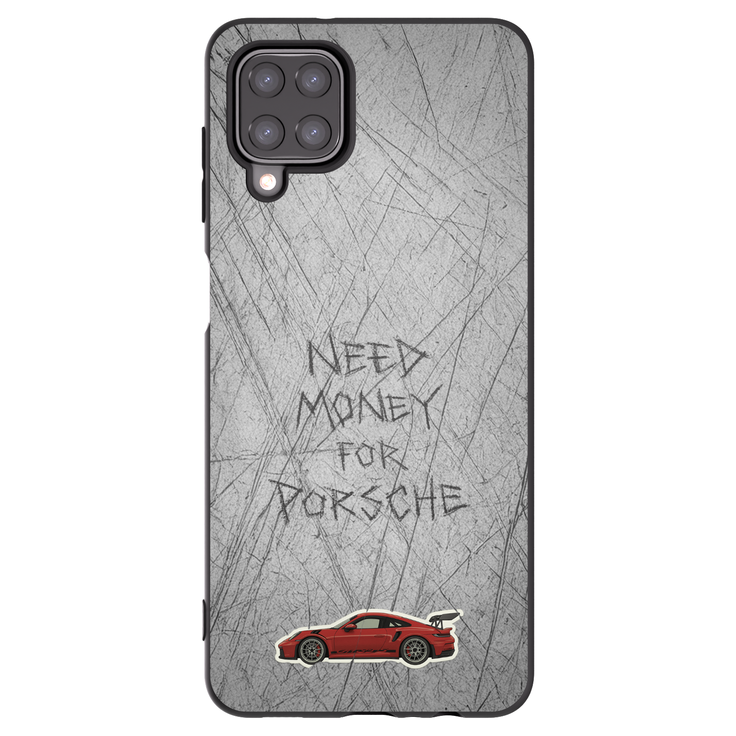 Picasee silikonový černý obal pro Samsung Galaxy A12 A125F - Garage Scratch