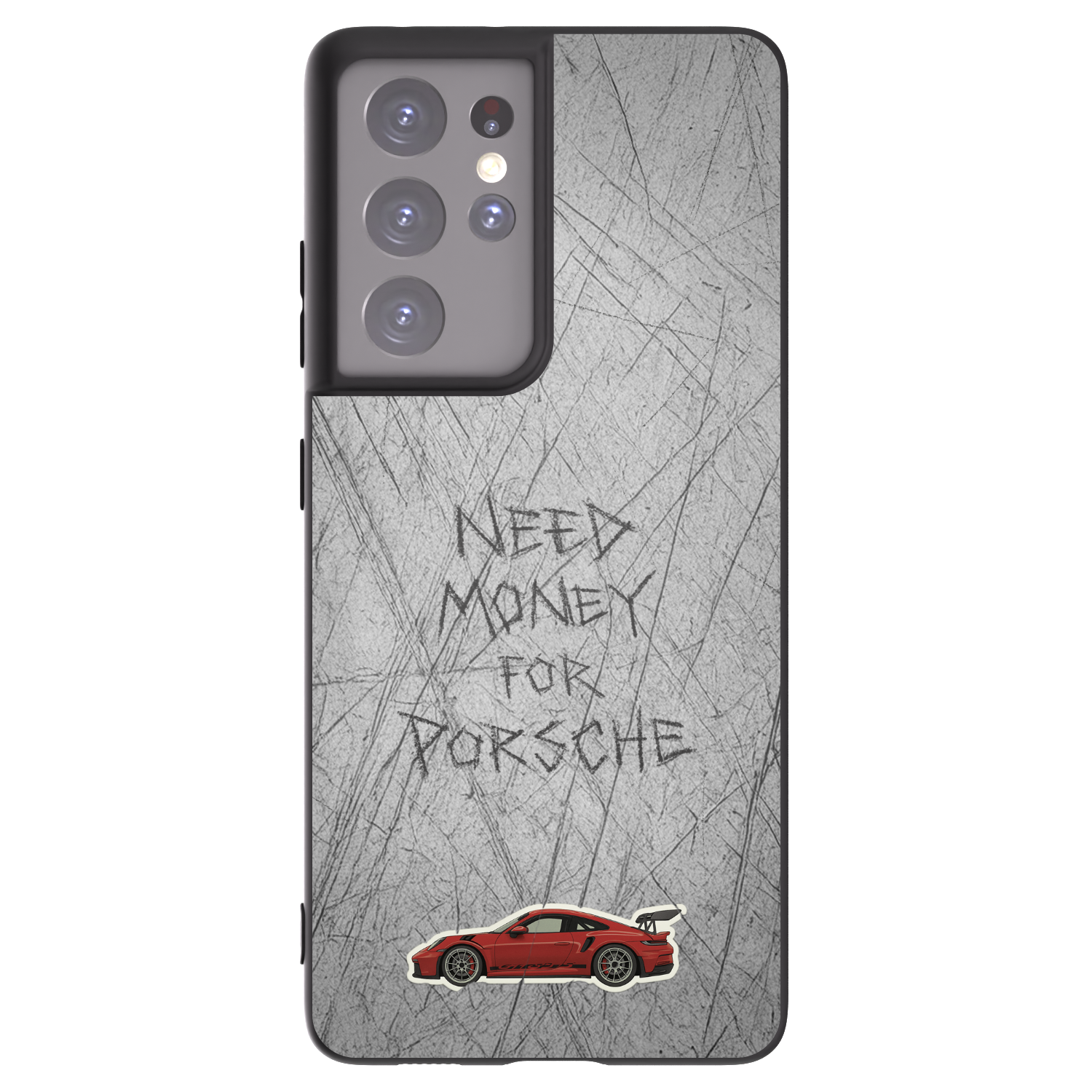 Picasee silikonový černý obal pro Samsung Galaxy S21 Ultra 5G G998B - Garage Scratch