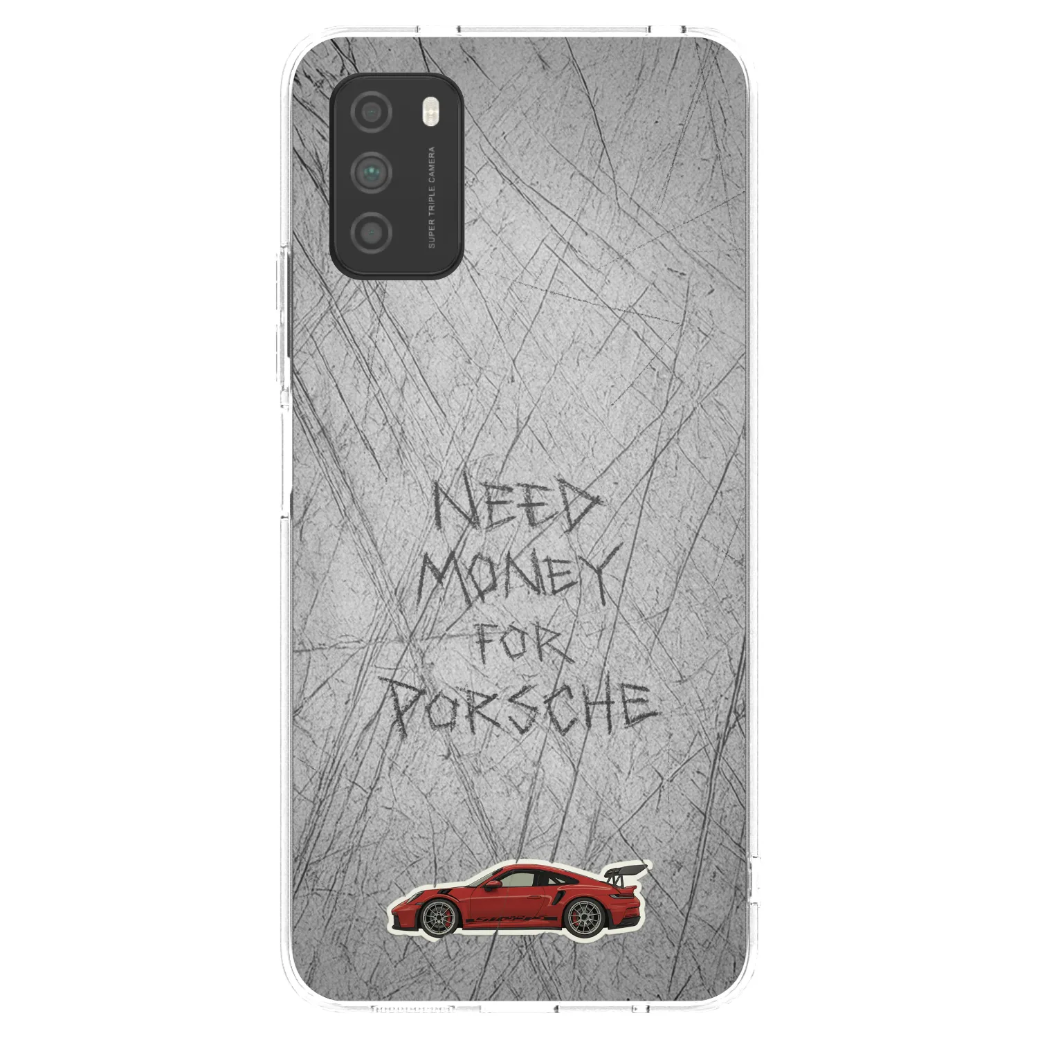 Picasee silikonový průhledný obal pro Xiaomi Poco M3 - Garage Scratch