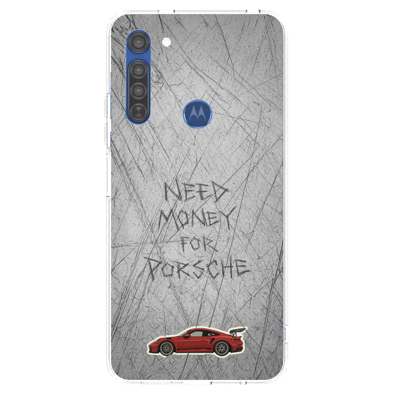 Picasee silikonový průhledný obal pro Motorola Moto G8 - Garage Scratch