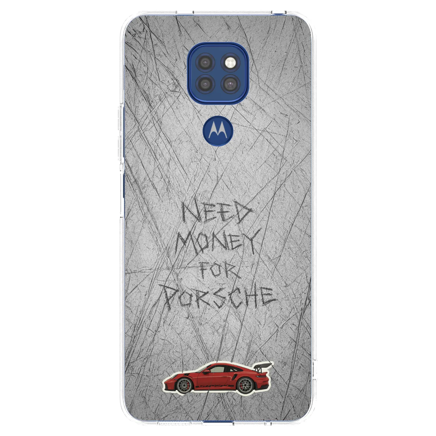 Picasee silikonový průhledný obal pro Motorola Moto G9 Play - Garage Scratch