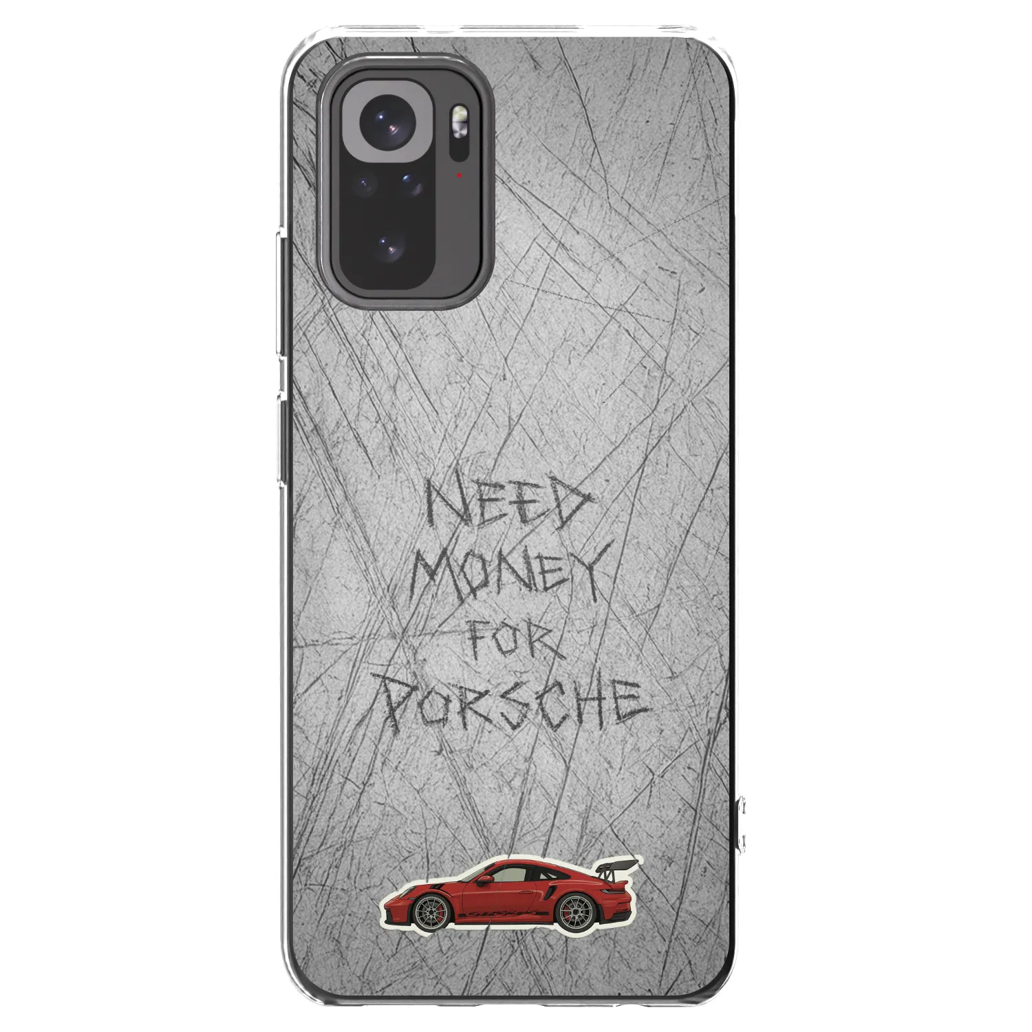 Picasee silikonový průhledný obal pro Xiaomi Redmi Note 10 - Garage Scratch