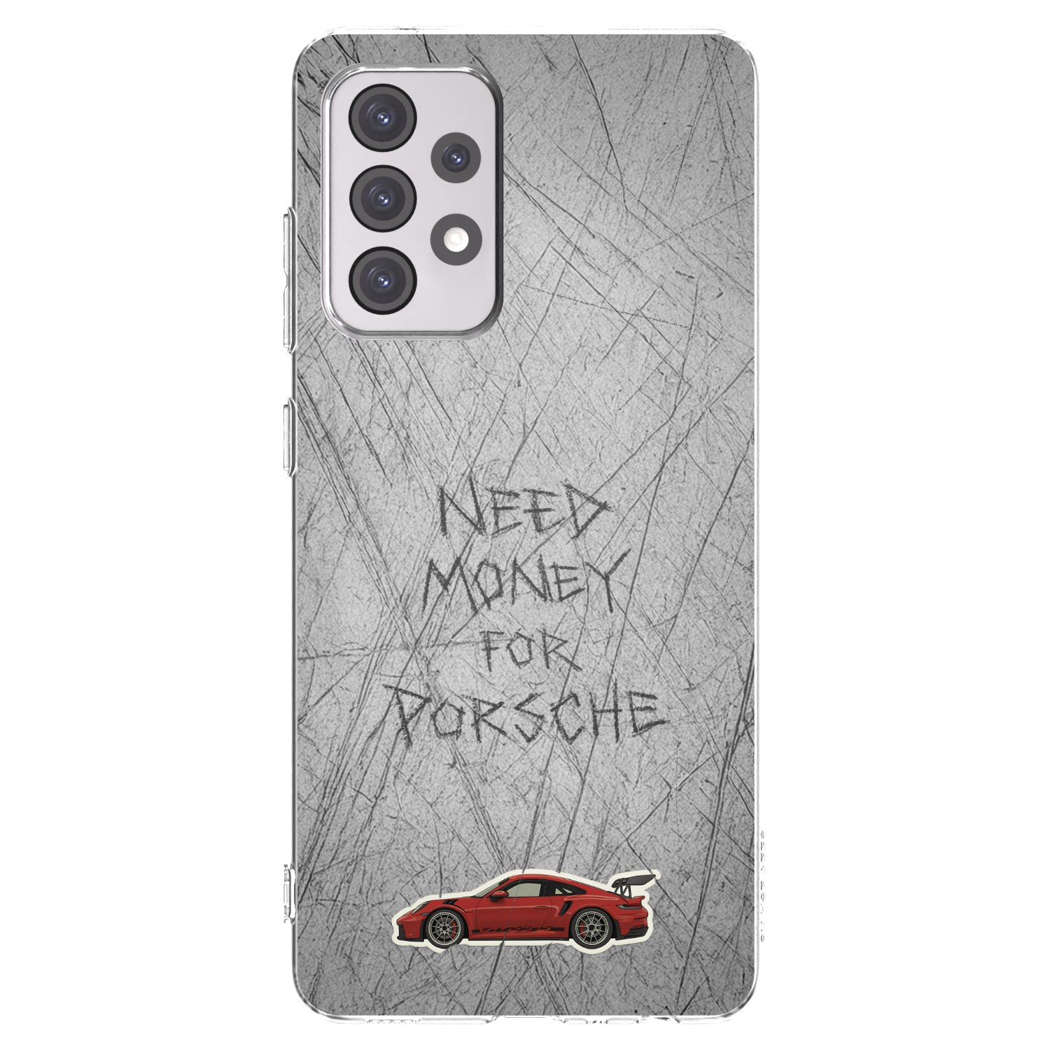Picasee silikonový průhledný obal pro Samsung Galaxy A52 5G A525F - Garage Scratch
