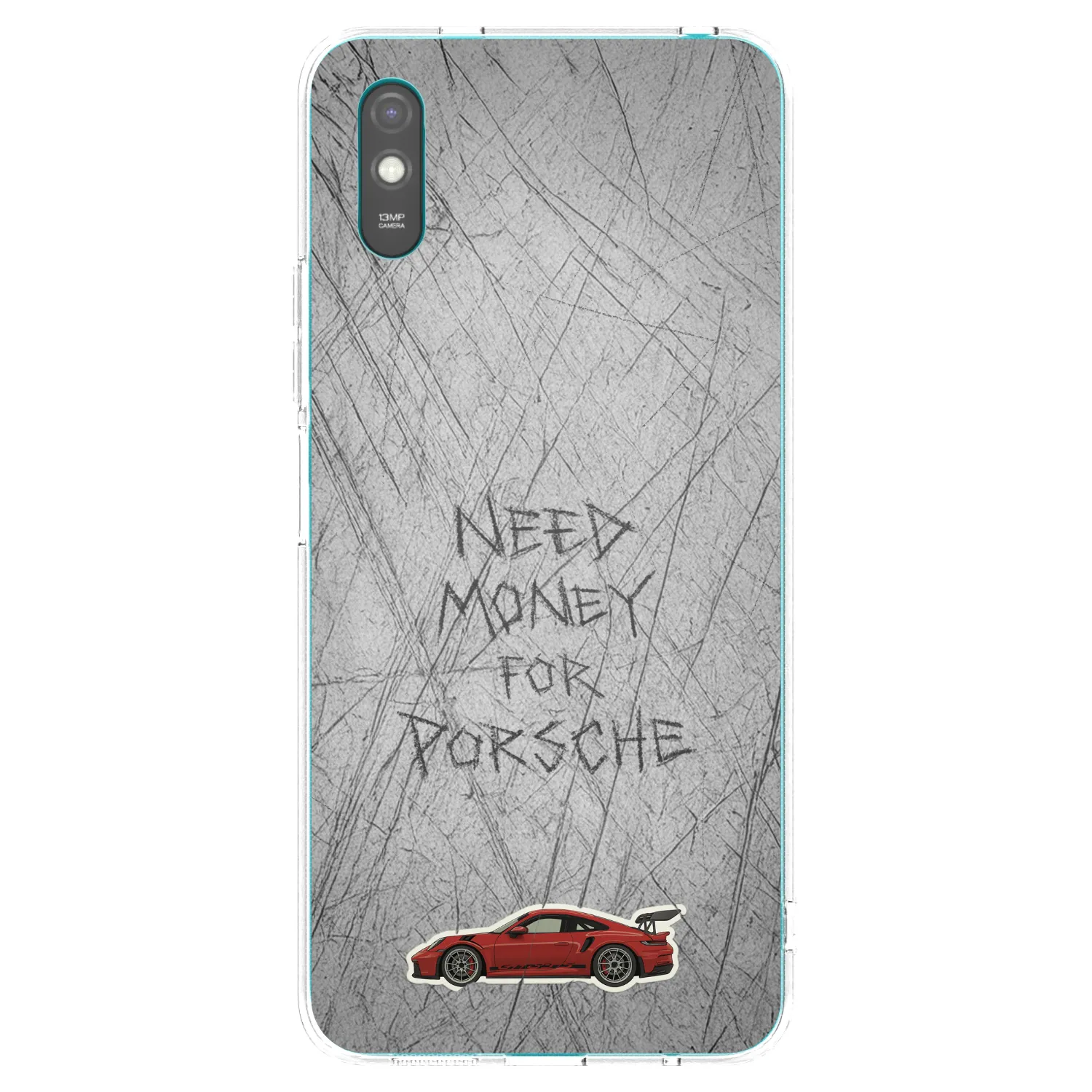 Picasee silikonový průhledný obal pro Xiaomi Redmi 9AT - Garage Scratch