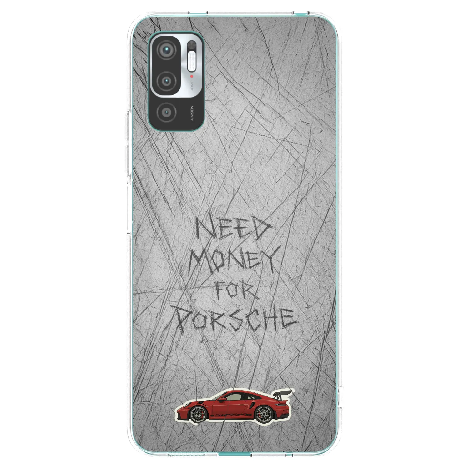 Picasee silikonový průhledný obal pro Xiaomi Redmi Note 10 5G - Garage Scratch