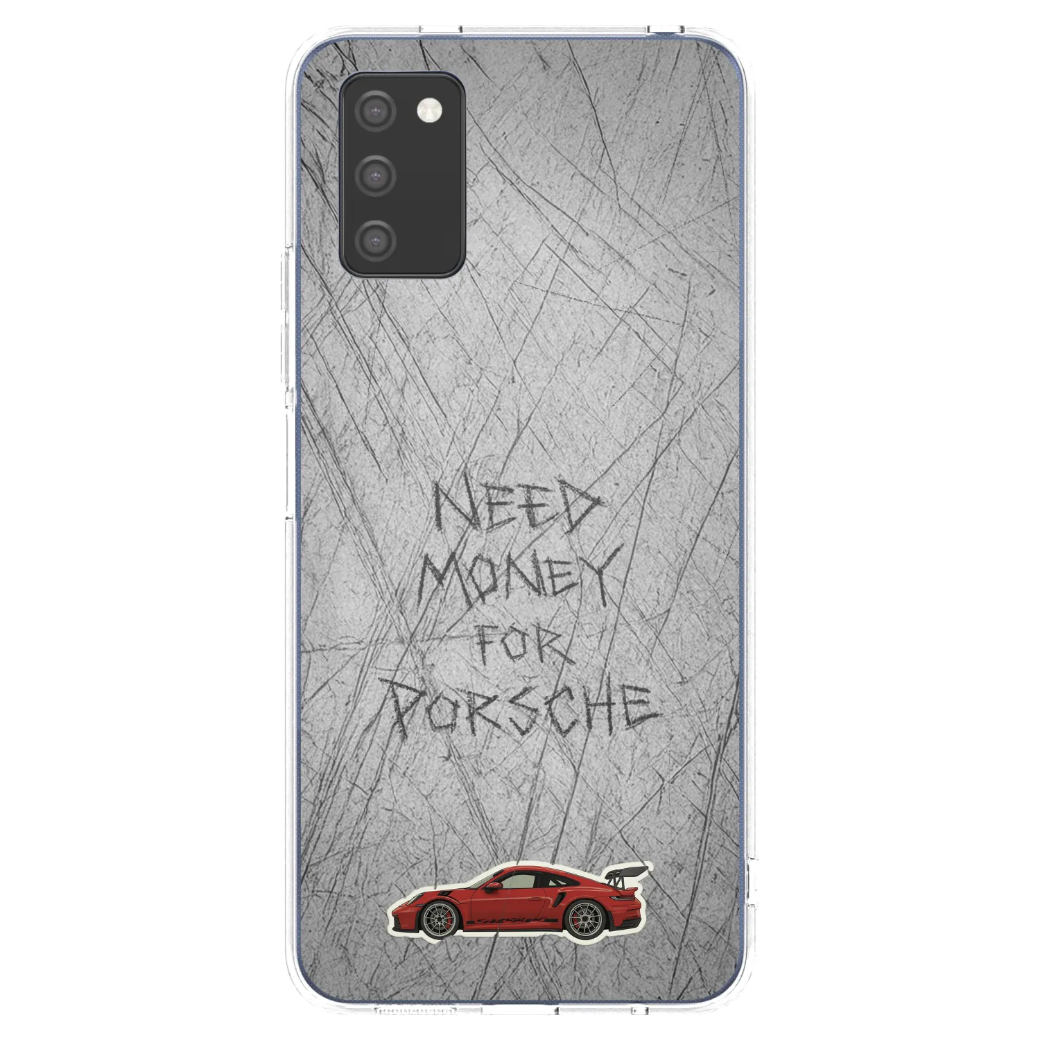 Picasee silikonový průhledný obal pro Samsung Galaxy A02s A025G - Garage Scratch
