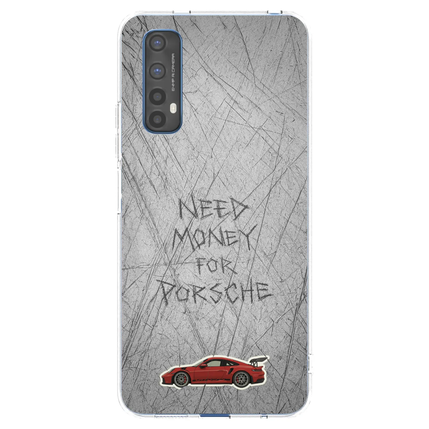 Picasee silikonový průhledný obal pro Realme 7 - Garage Scratch