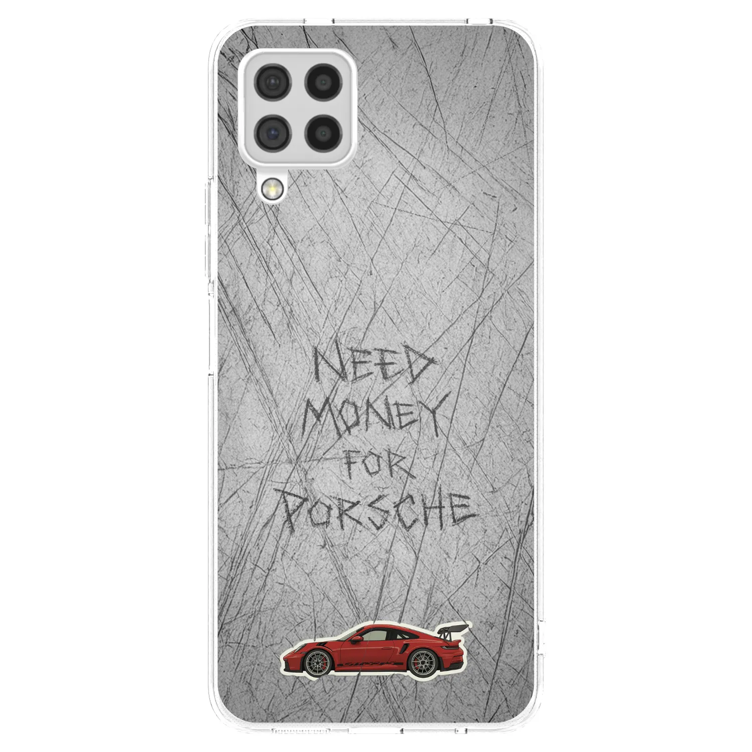 Picasee silikonový průhledný obal pro Samsung Galaxy A22 A225F 4G - Garage Scratch