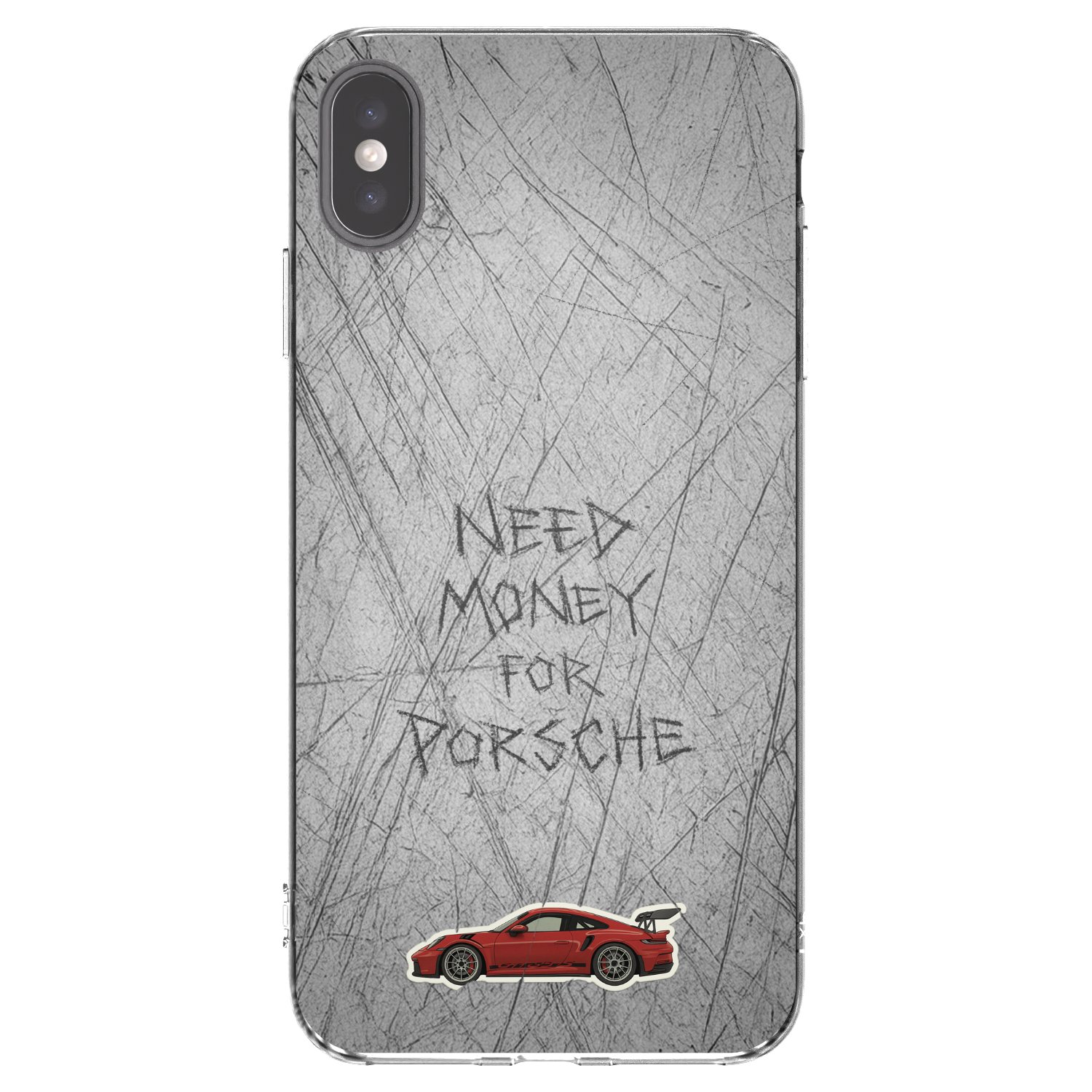 Picasee silikonový průhledný obal pro Apple iPhone XS Max - Garage Scratch