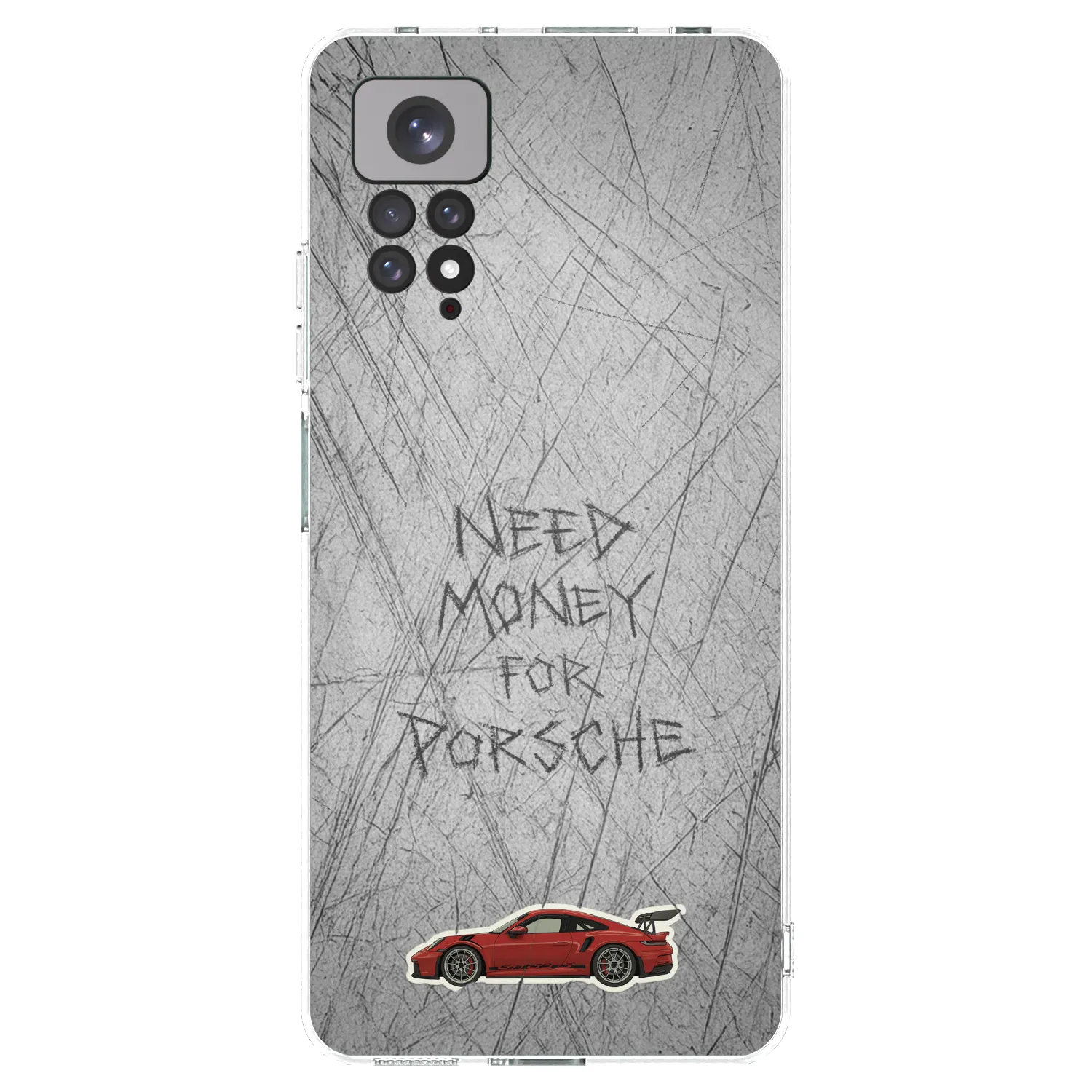 Picasee silikonový průhledný obal pro Xiaomi Redmi Note 11 - Garage Scratch