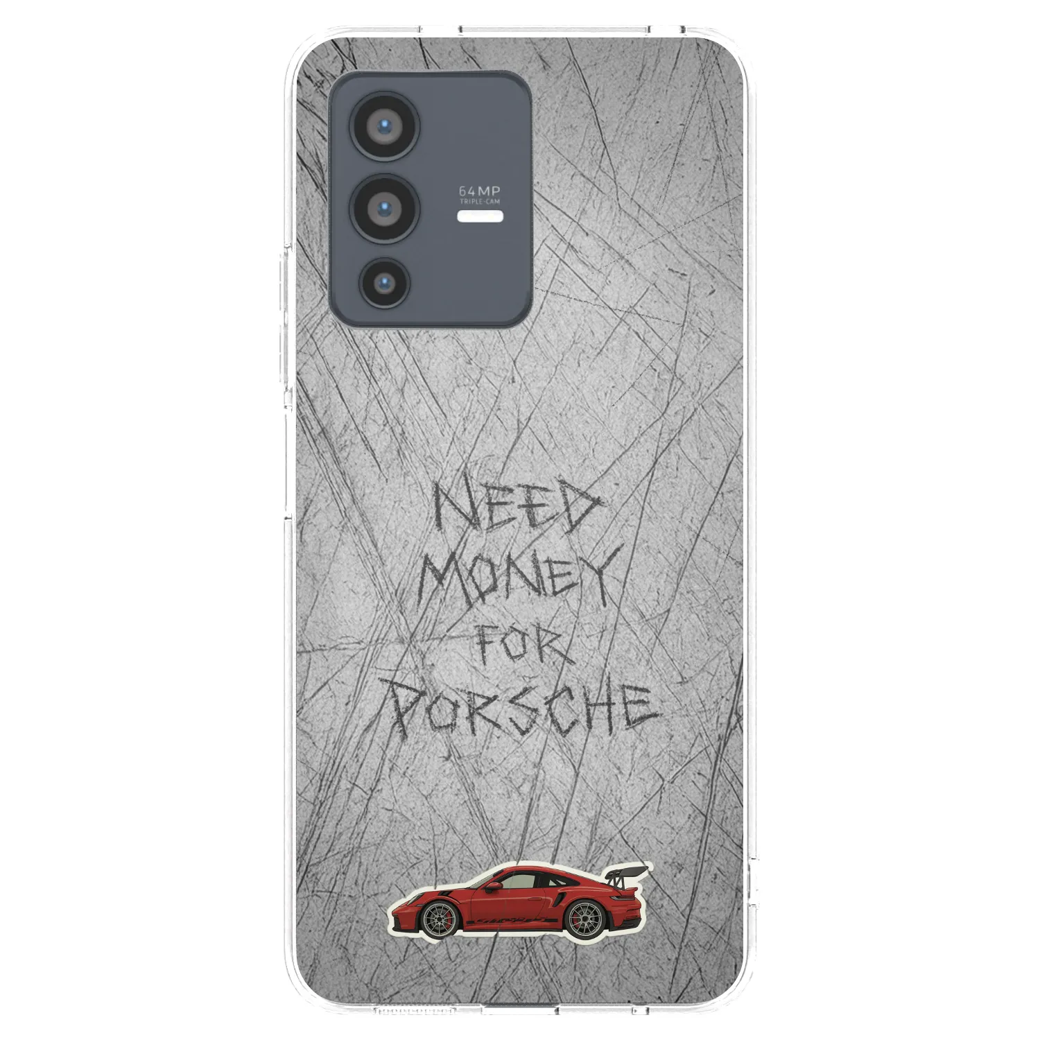 Picasee silikonový průhledný obal pro Vivo V23 5G - Garage Scratch