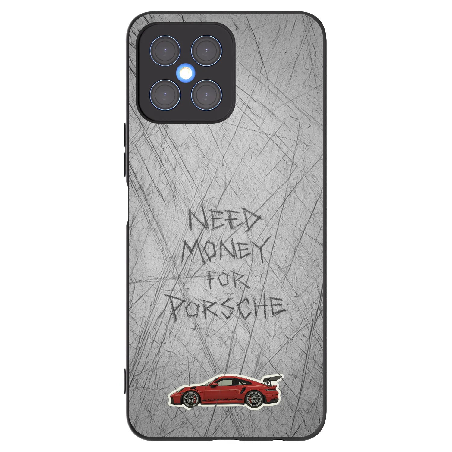Picasee silikonový černý obal pro Honor X8 4G - Garage Scratch