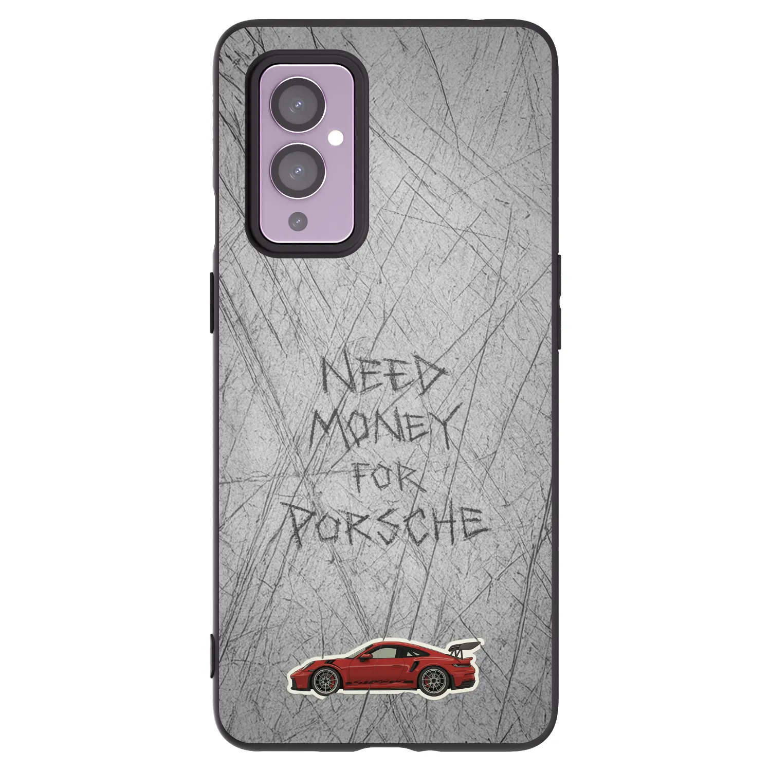 Picasee silikonový černý obal pro OnePlus 9 - Garage Scratch