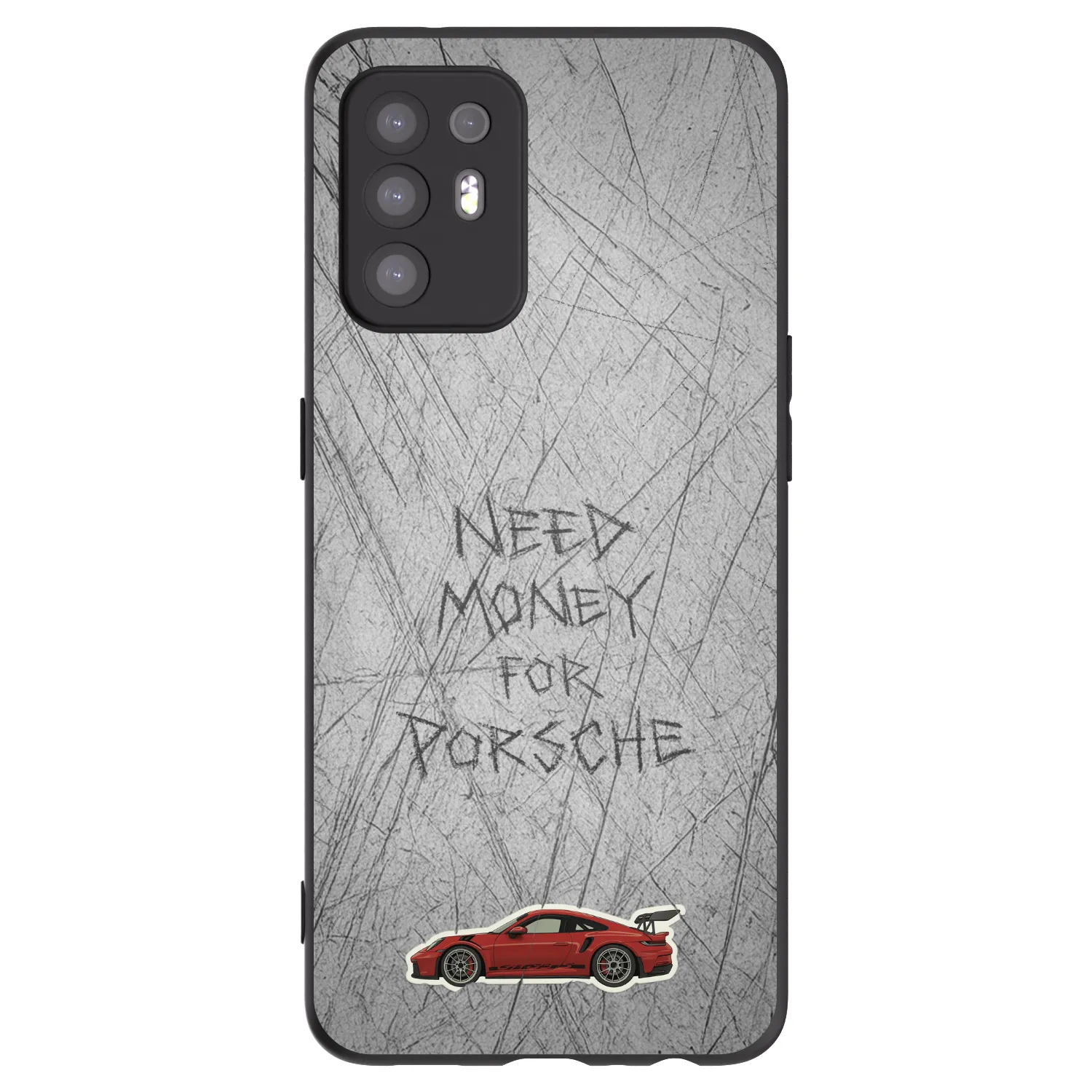 Picasee silikonový černý obal pro OPPO A94 5G - Garage Scratch