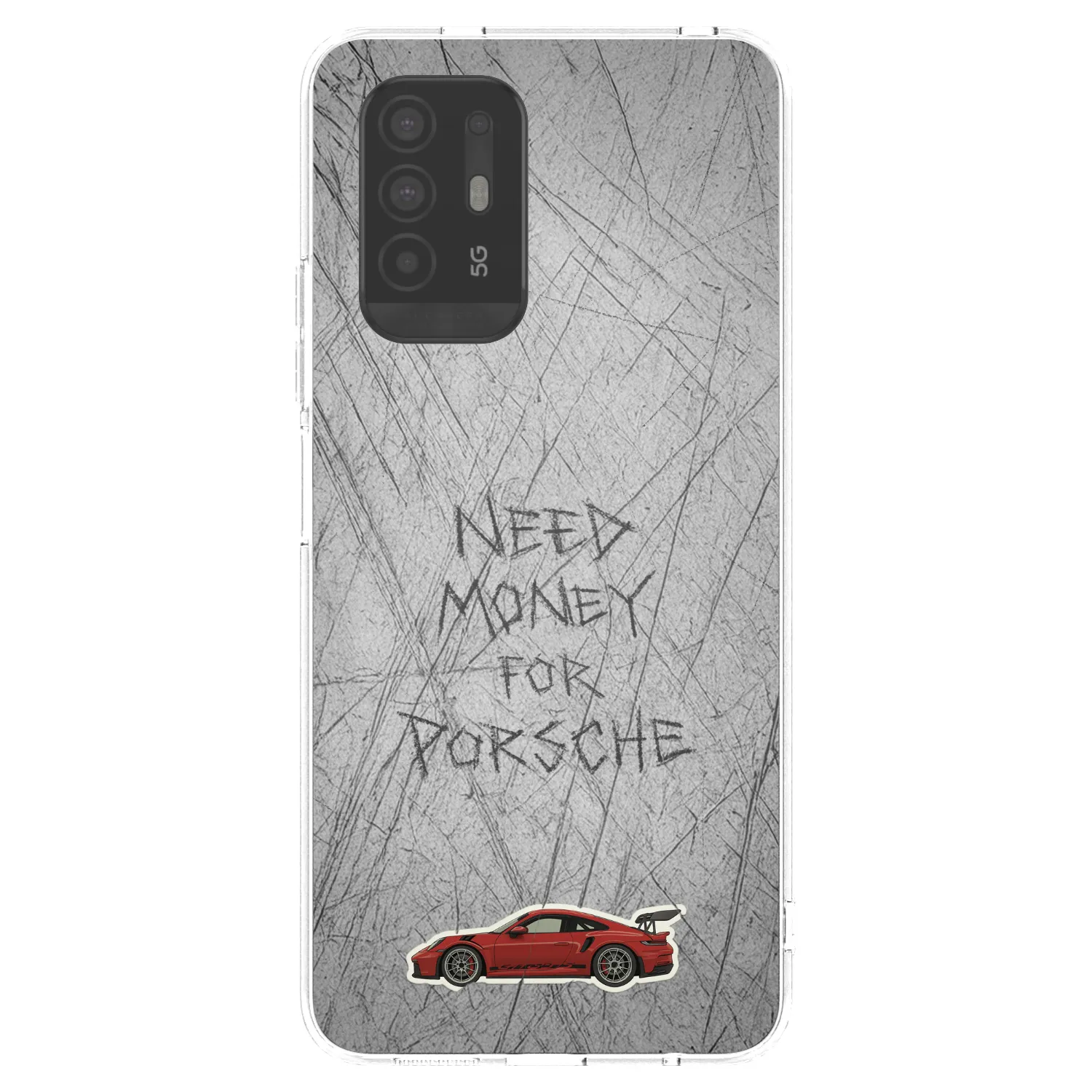 Picasee silikonový průhledný obal pro OPPO A94 5G - Garage Scratch