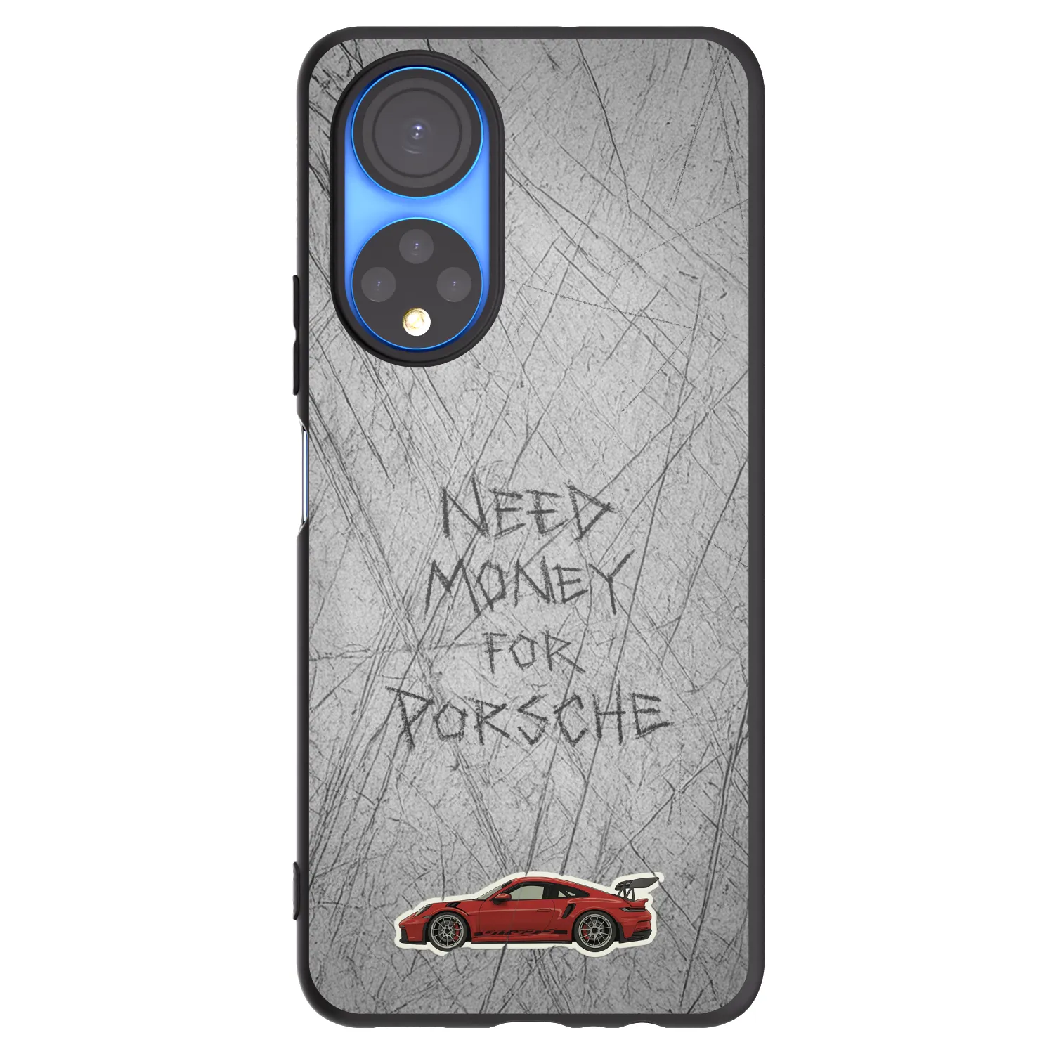 Picasee silikonový černý obal pro Honor X7 - Garage Scratch