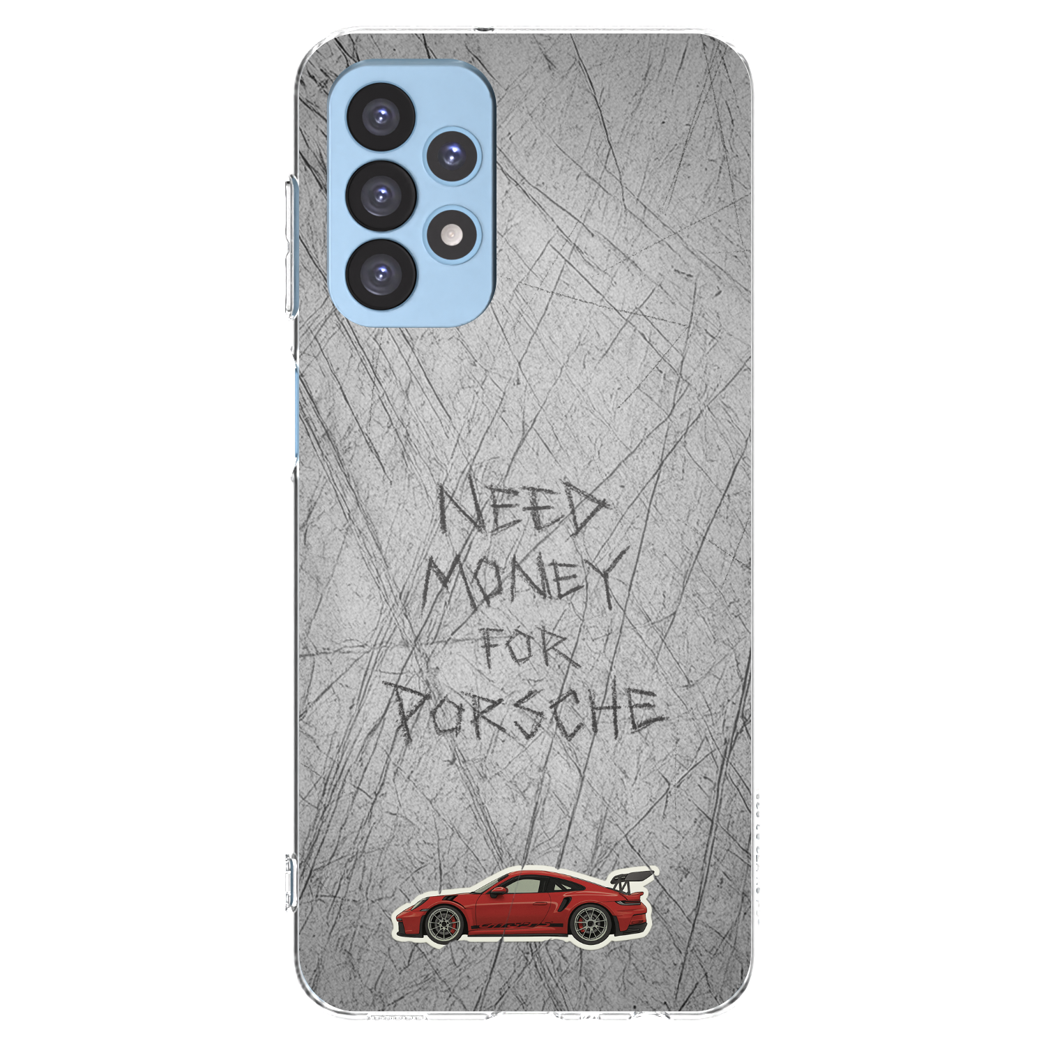 Picasee silikonový průhledný obal pro Samsung Galaxy A23 A235F 4G - Garage Scratch